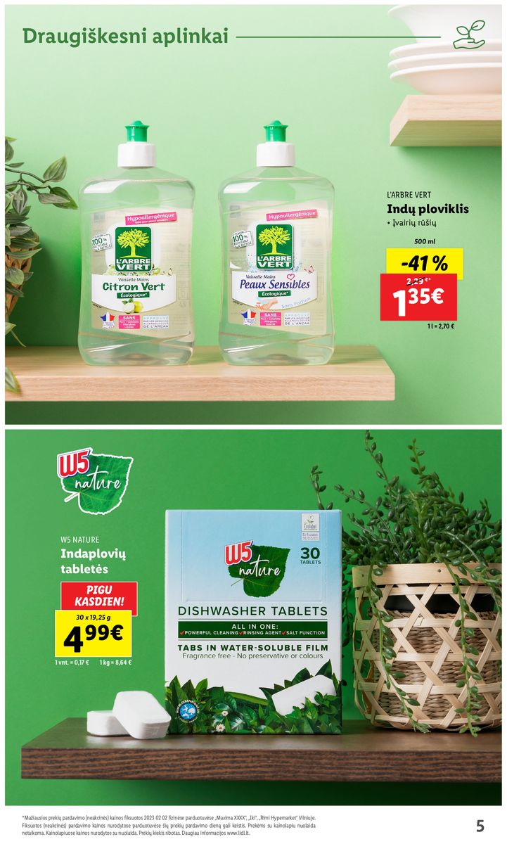 LIDL švaros prekių katalogas "Švaros festivalis" galioja nuo 2023.02.09