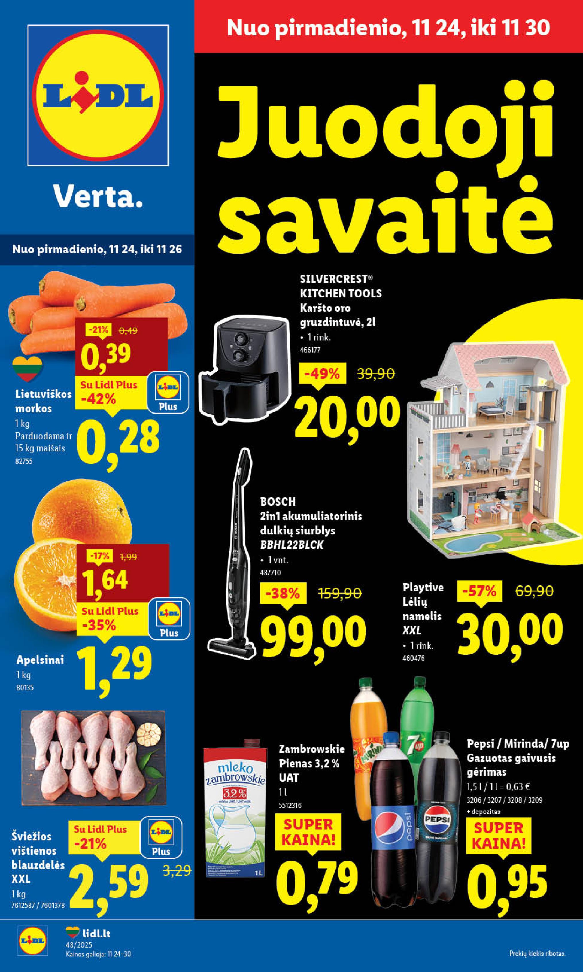 Naujausias LIDL kaininis katalogas 2025.11.24 - 2025.11.30