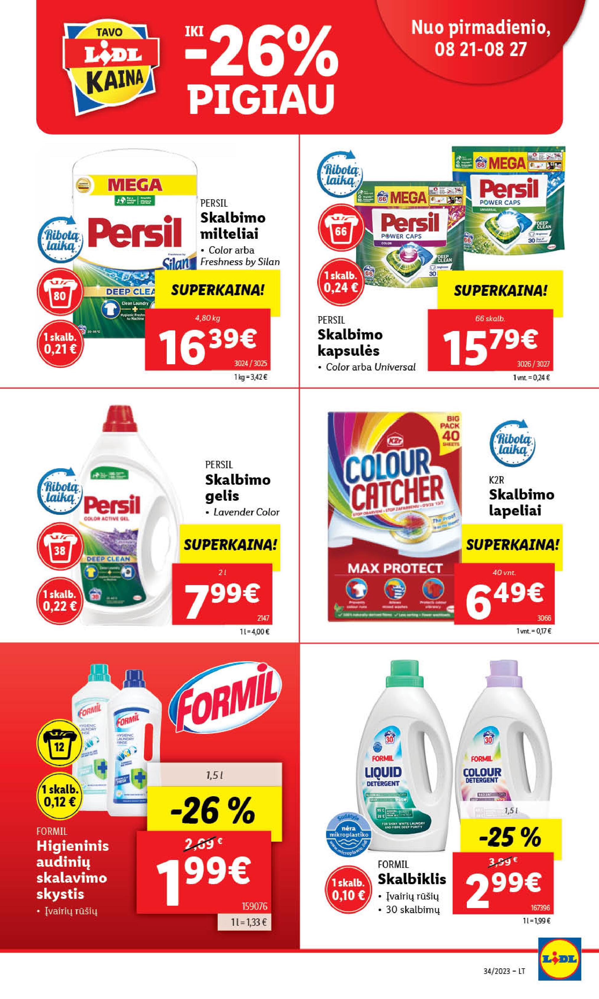 Naujausias LIDL kaininis katalogas 2023.08.21 - 2023.08.27