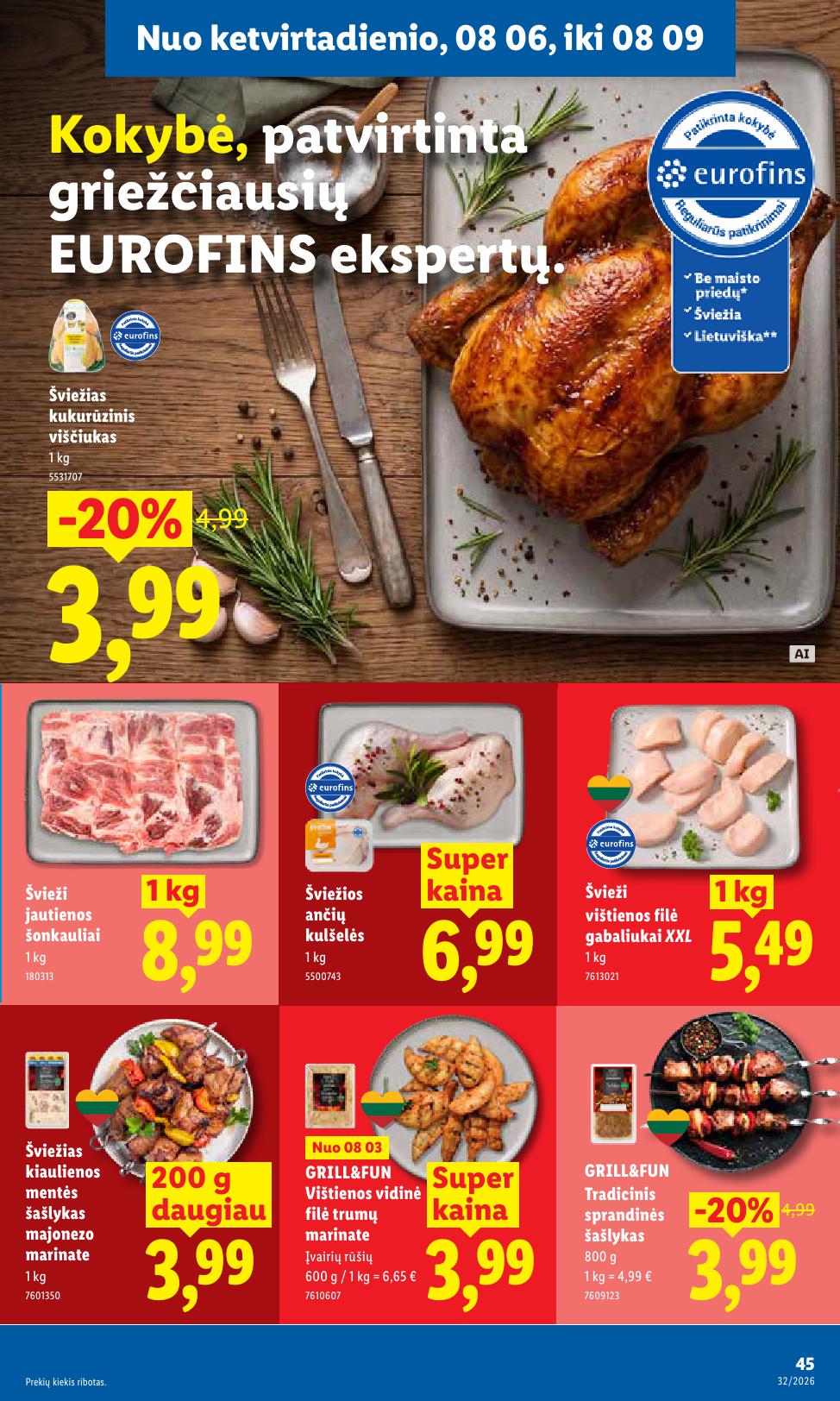 Naujausias LIDL kaininis katalogas 2026.08.03 - 2026.08.09
