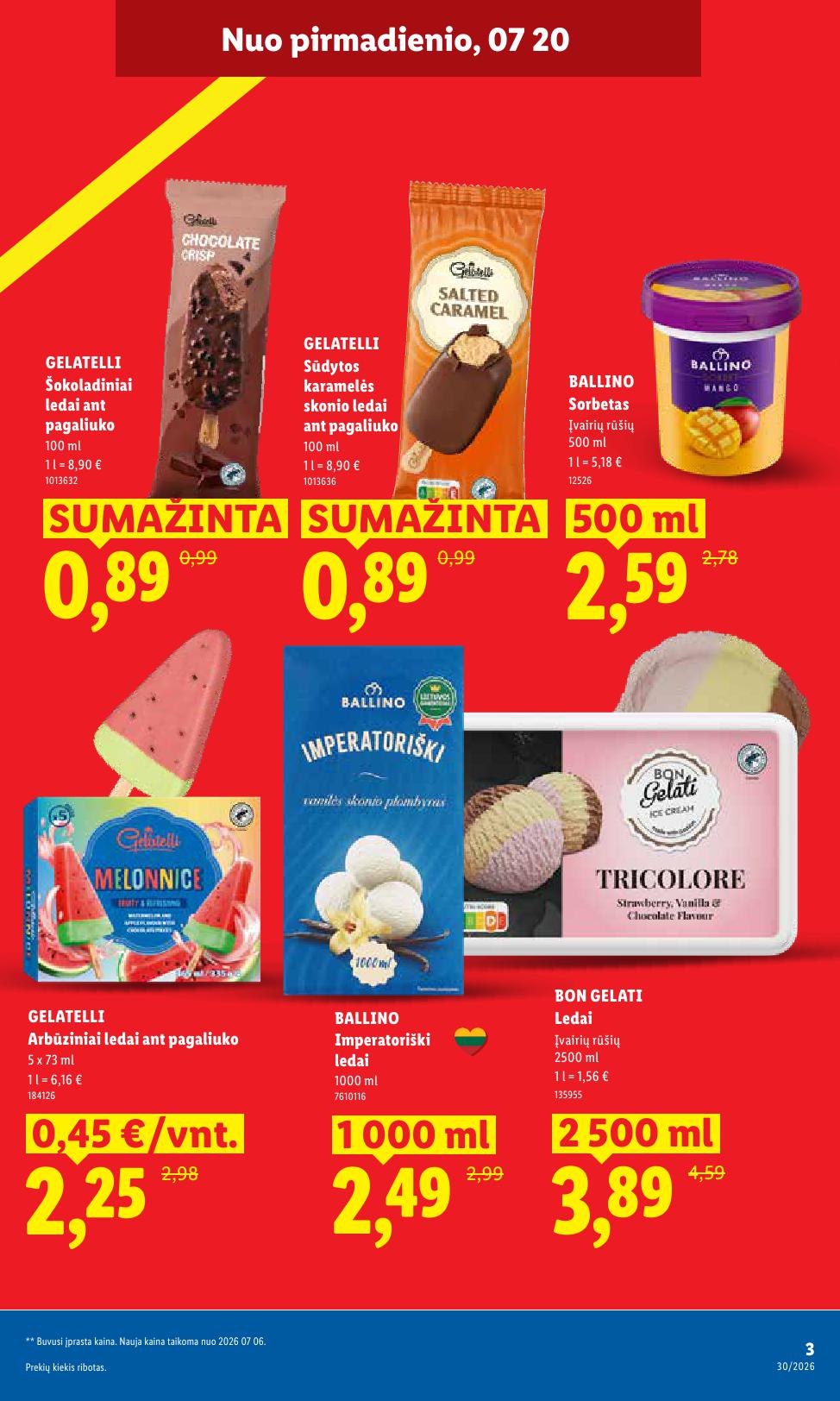 Naujausias LIDL kaininis katalogas 2026.07.20 - 2026.07.26