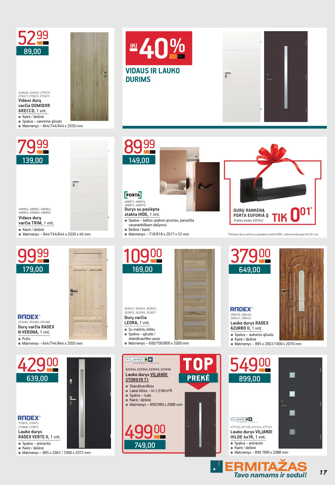 ERMITAŽAS akcijų ir nuolaidų leidinys 2026.04.01 - 2026.05.03