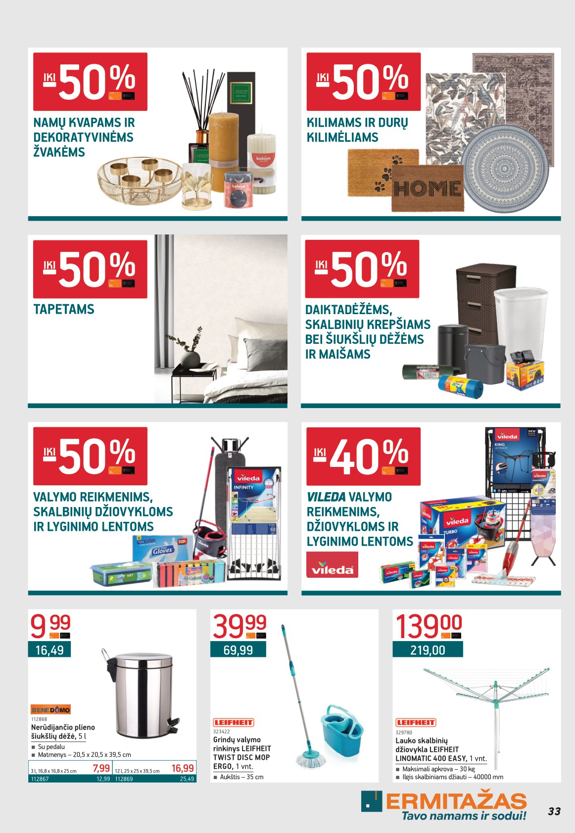 ERMITAŽAS akcijų ir nuolaidų leidinys 2026.04.01 - 2026.05.03