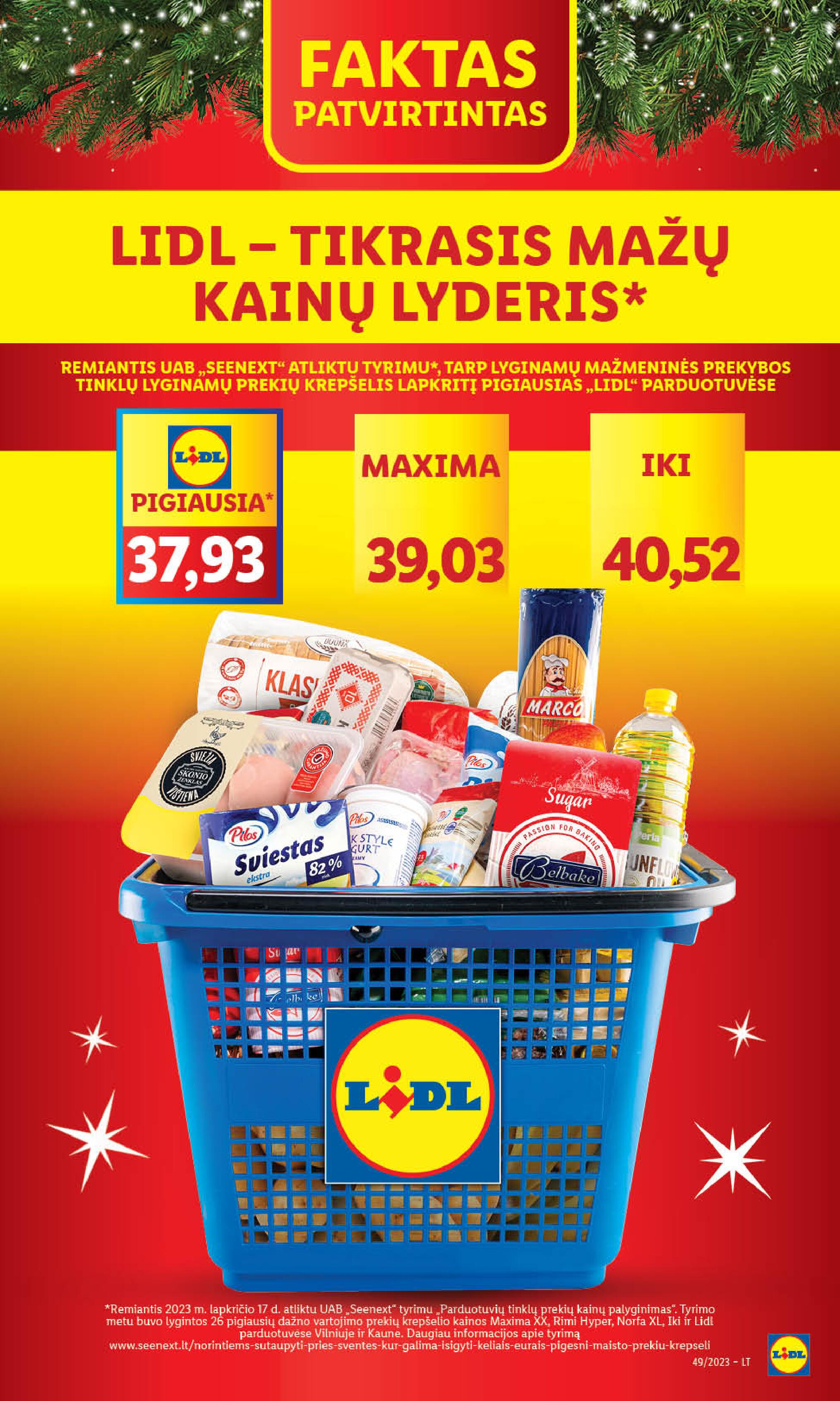 Naujausias LIDL kaininis katalogas 2023.12.04 - 2023.12.10