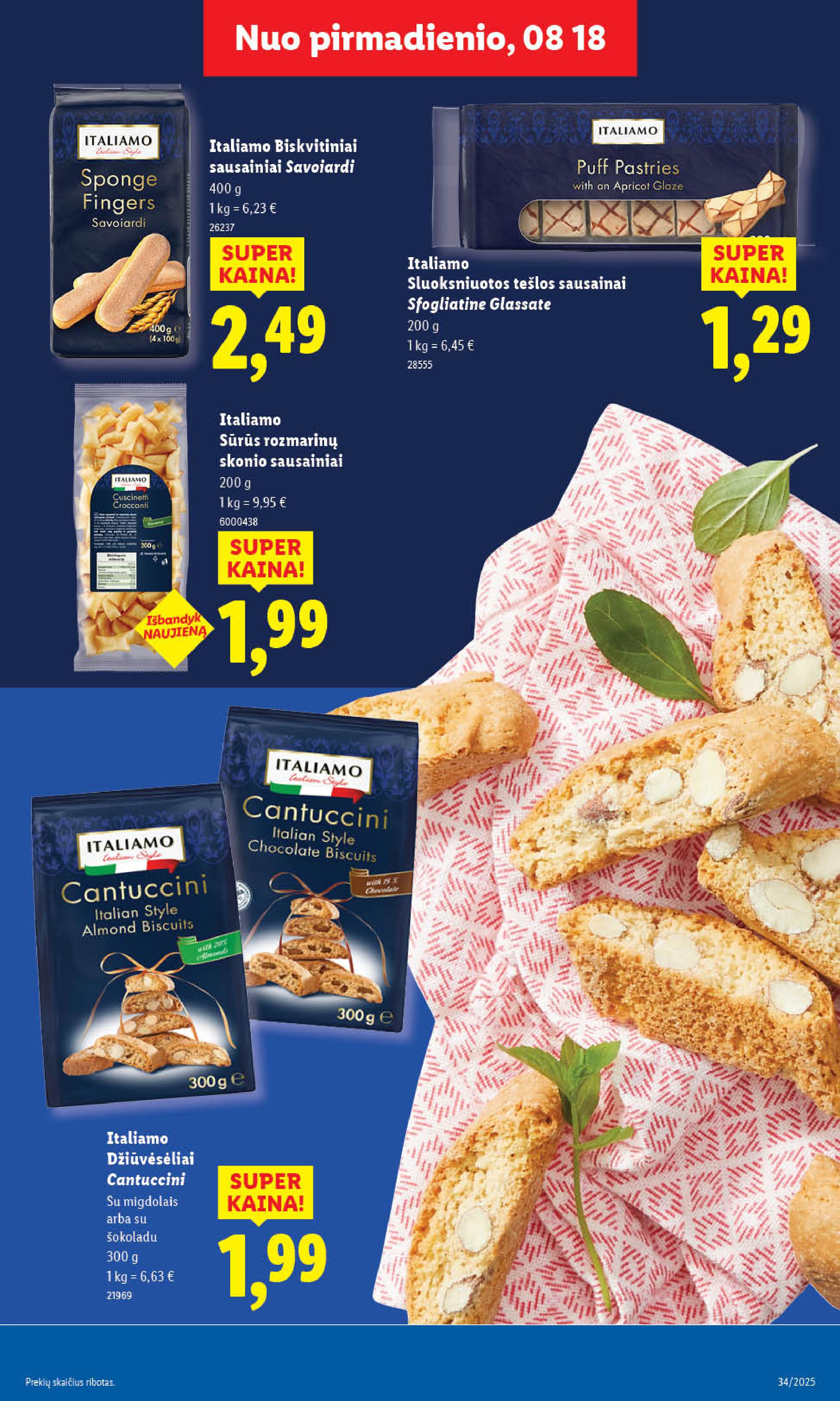 Naujausias LIDL kaininis katalogas 2025.08.18 - 2025.08.24