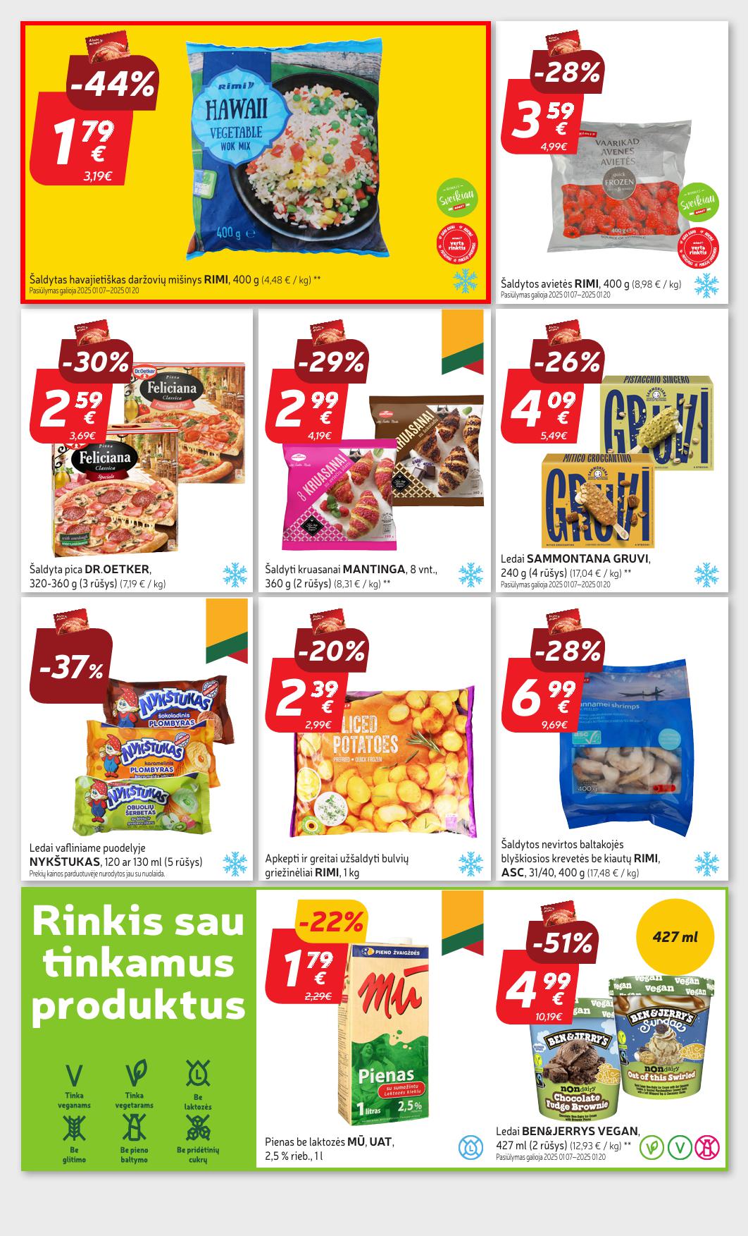 Naujausias RIMI kaininis katalogas 2025.01.14 - 2025.01.20