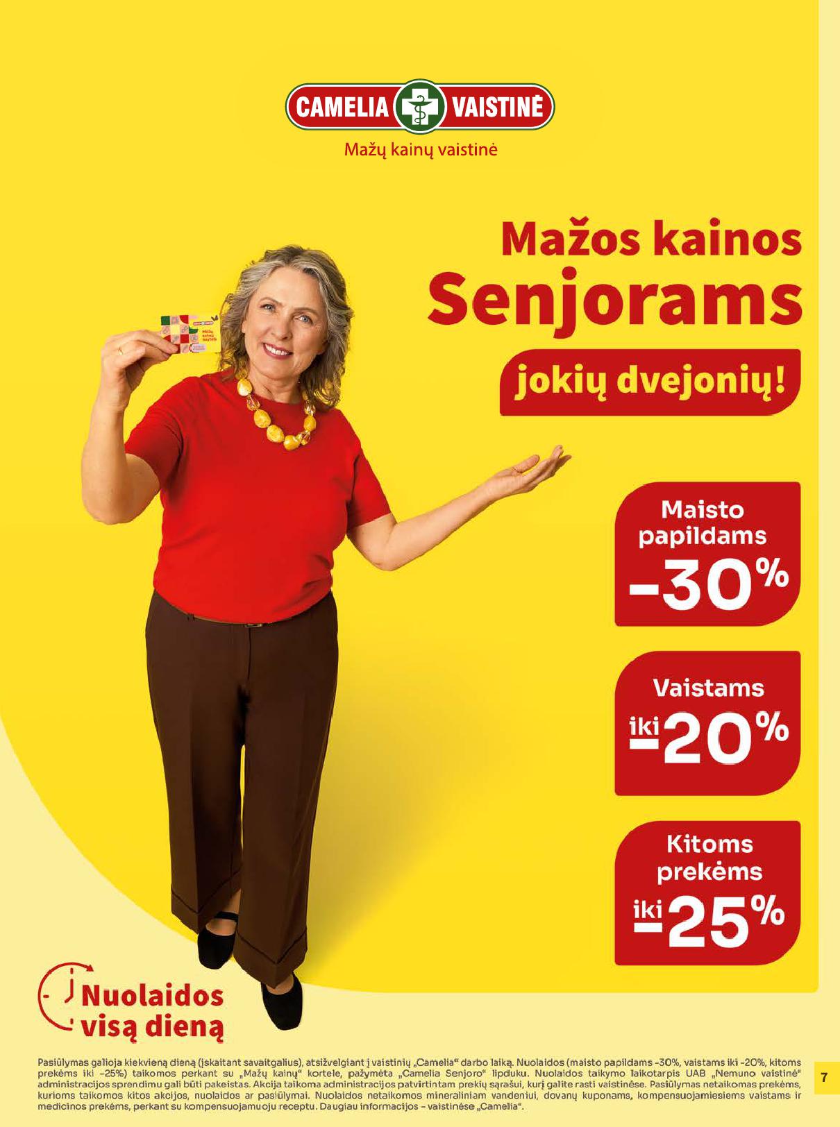 CAMELIA vaistinės akcijų leidinys 2026.09.01 - 2026.09.30