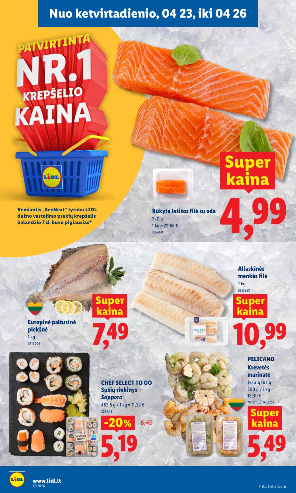 Naujausias LIDL kaininis katalogas 2026.04.20 - 2026.04.26