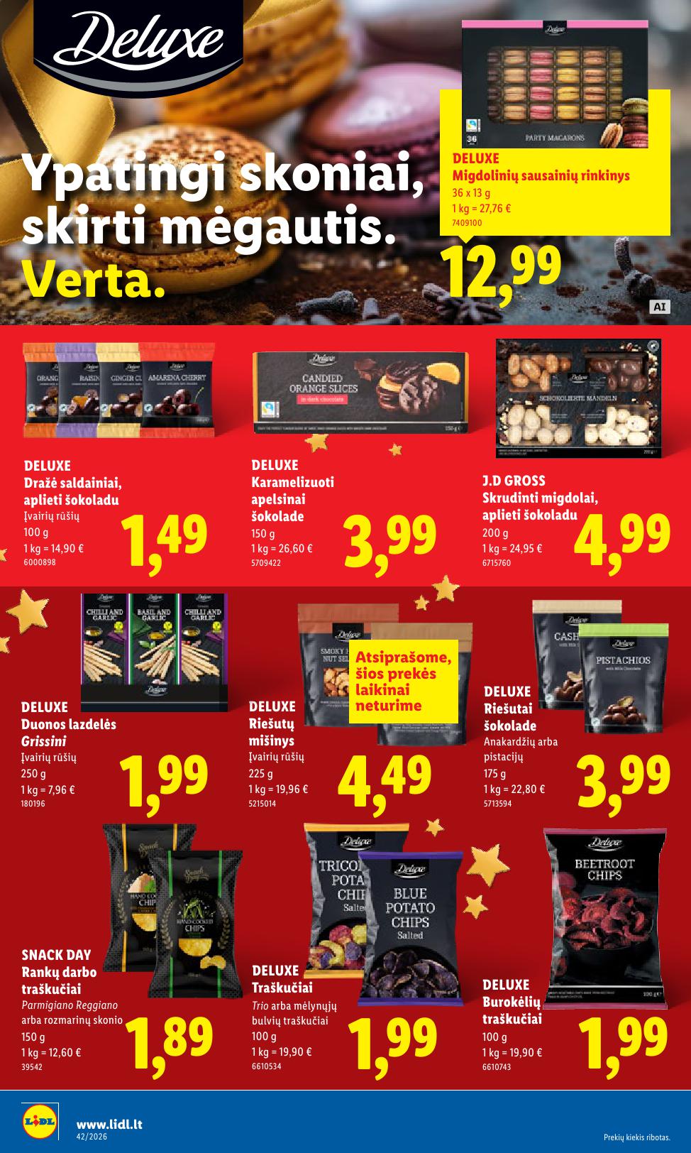 Naujausias LIDL kaininis katalogas 2026.10.12 - 2026.10.18