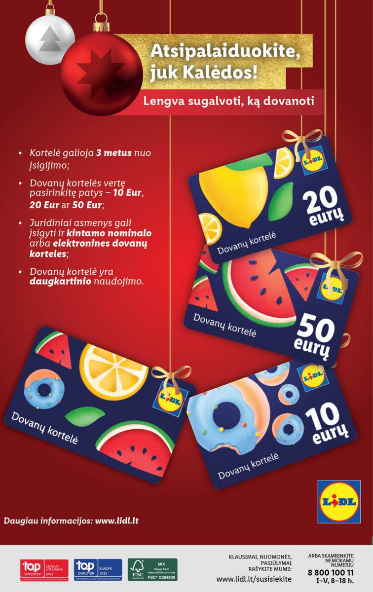 Naujausias LIDL kaininis katalogas 2022.12.05 - 2022.12.11