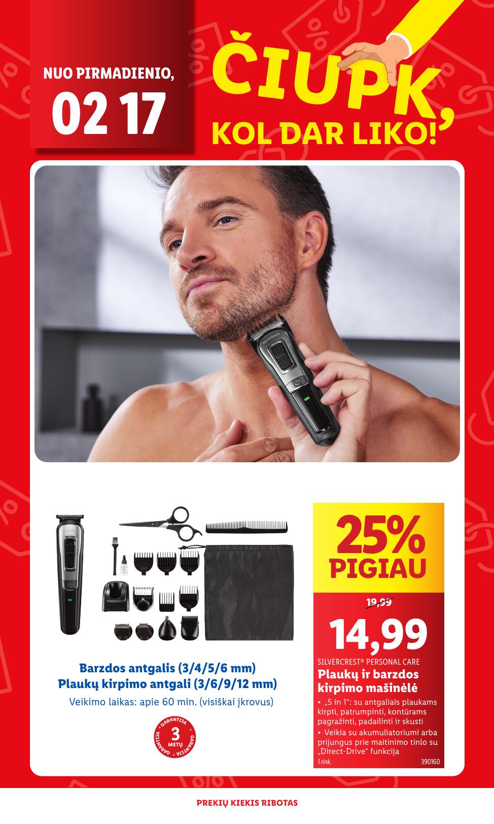 LIDL katalogas "Čiupk, kol dar liko!" galioja nuo 2025.02.17