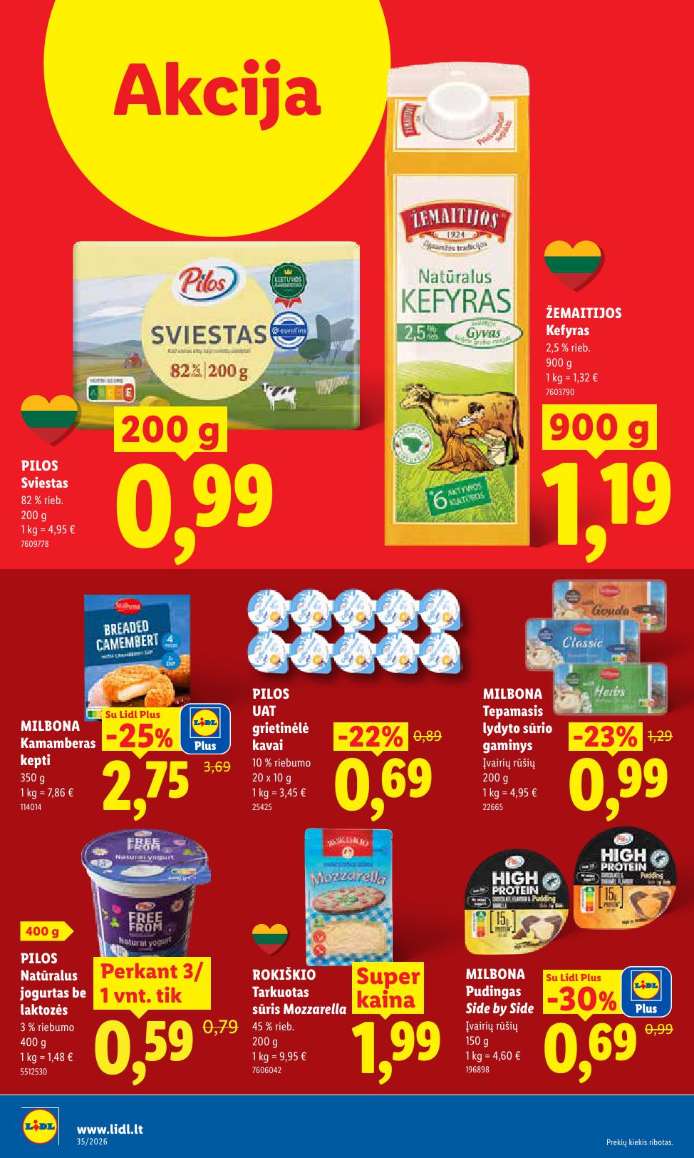 Naujausias LIDL kaininis katalogas 2026.08.24 - 2026.08.30
