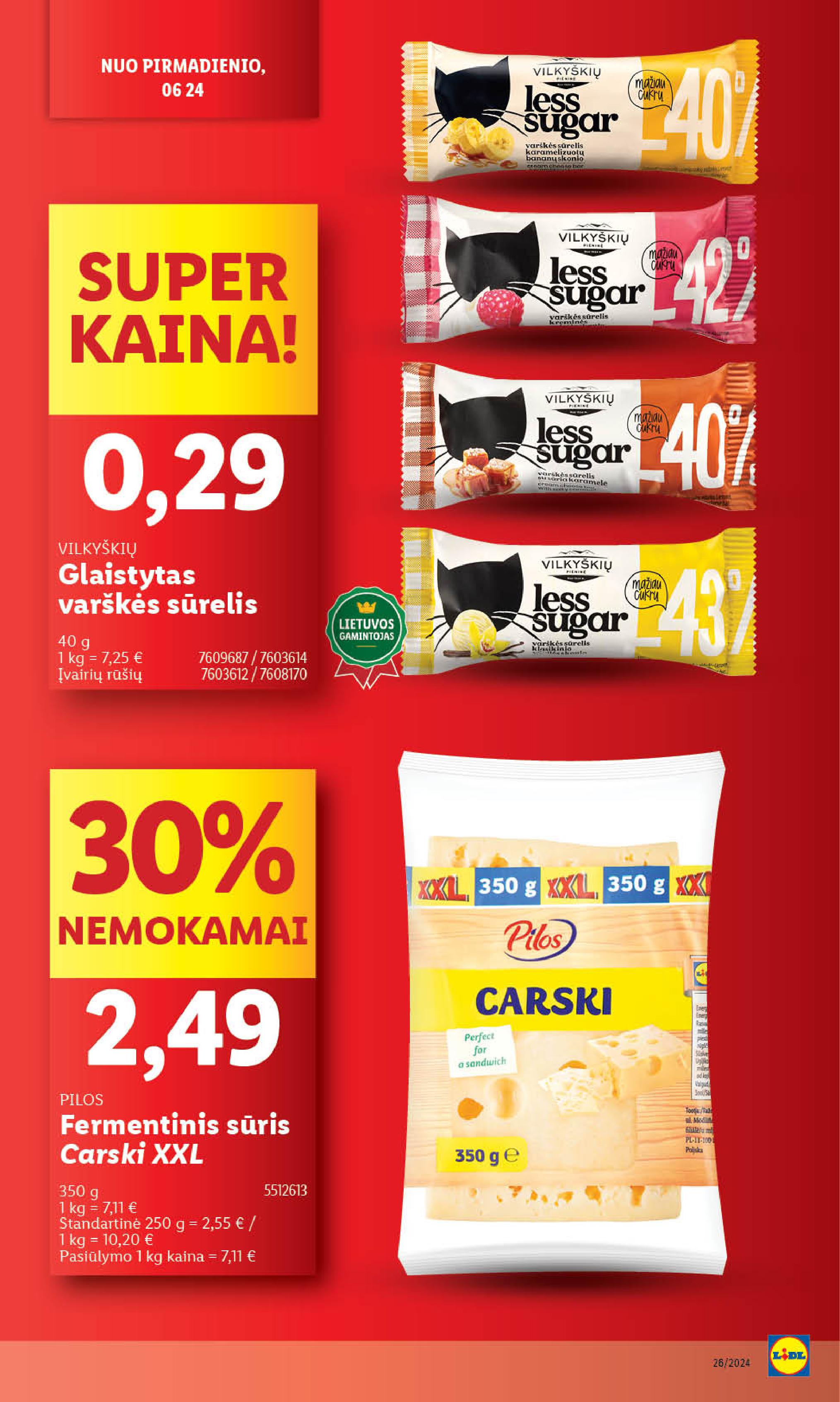 Naujausias LIDL kaininis katalogas 2024.06.24 - 2024.06.30