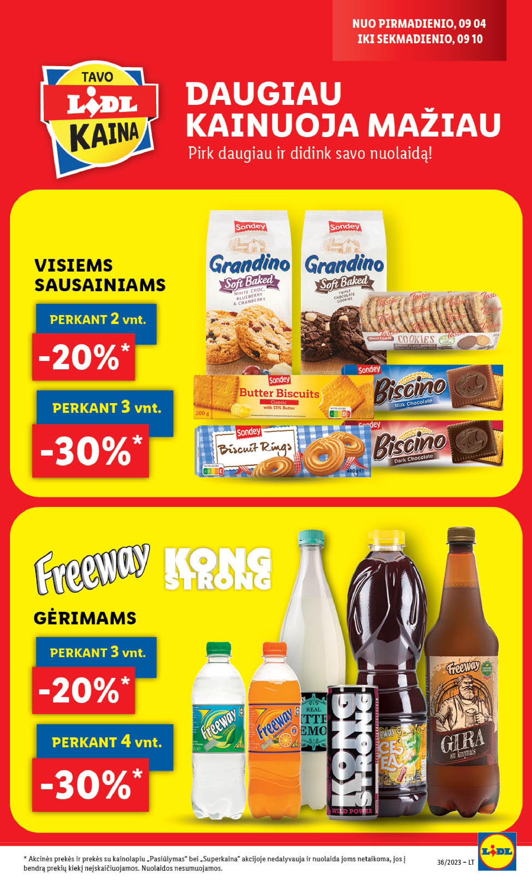 Naujausias LIDL kaininis katalogas 2023.09.04 - 2023.09.10