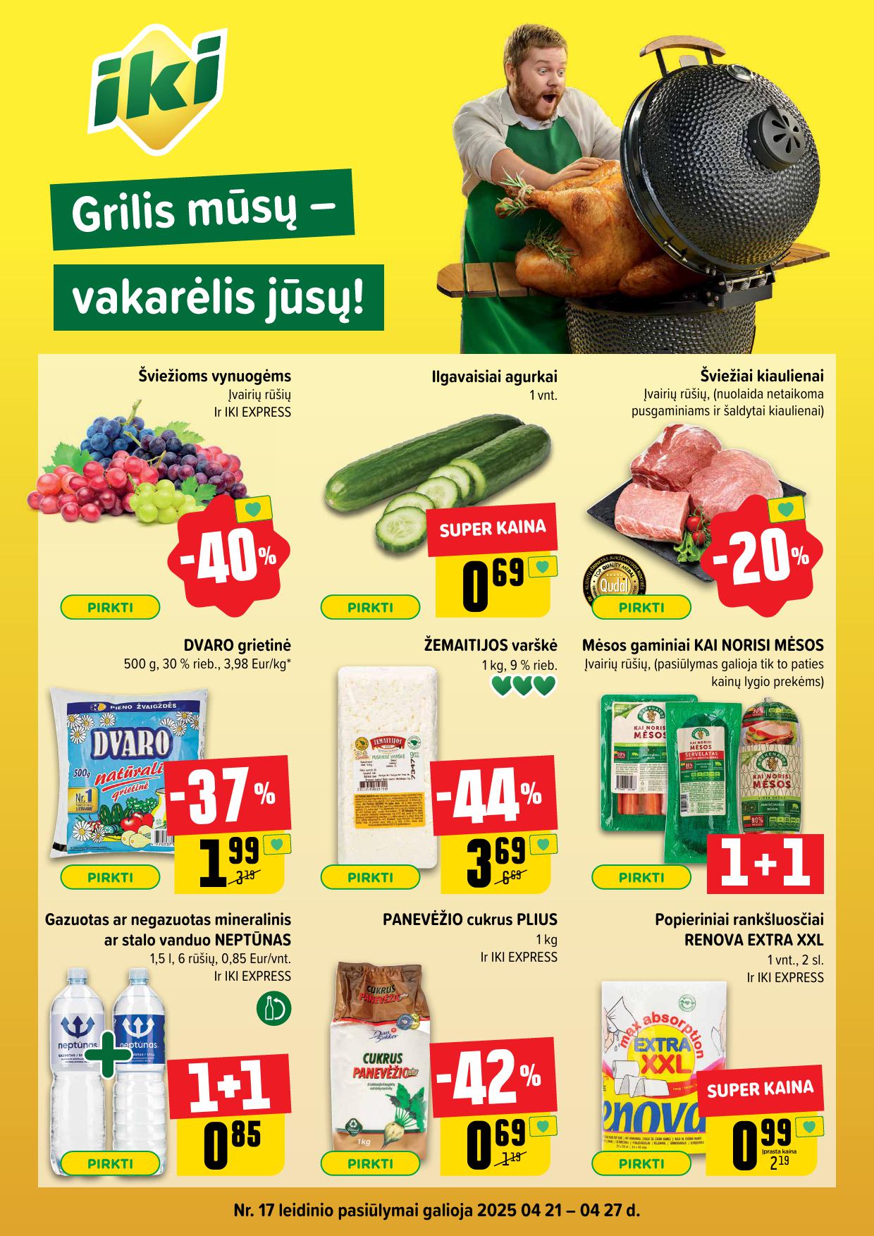 Naujausias IKI kaininis katalogas 2025.04.21 - 2025.04.27