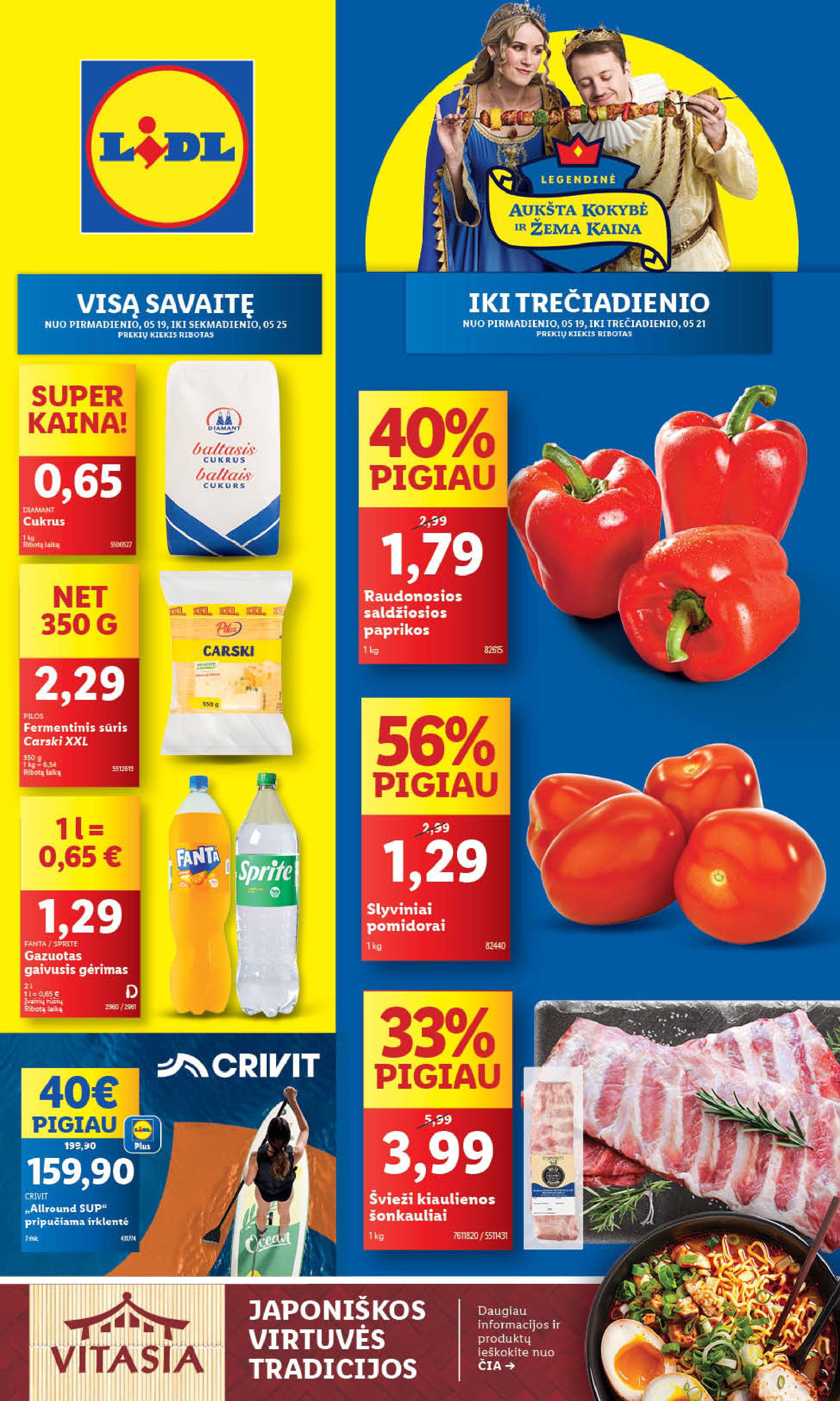 Naujausias LIDL kaininis katalogas 2025.05.19 - 2025.05.25