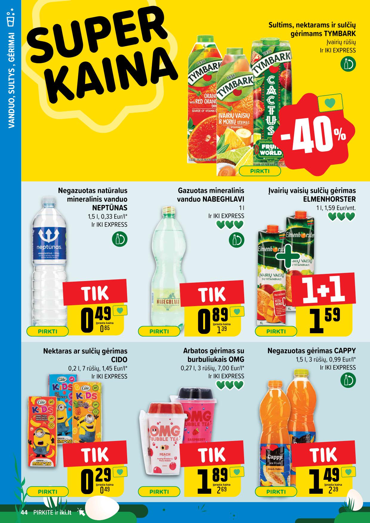 IKI SAVAITĖLĖ akcijų ir nuolaidų leidinys Nr.15 2025.04.07 - 2025.04.13