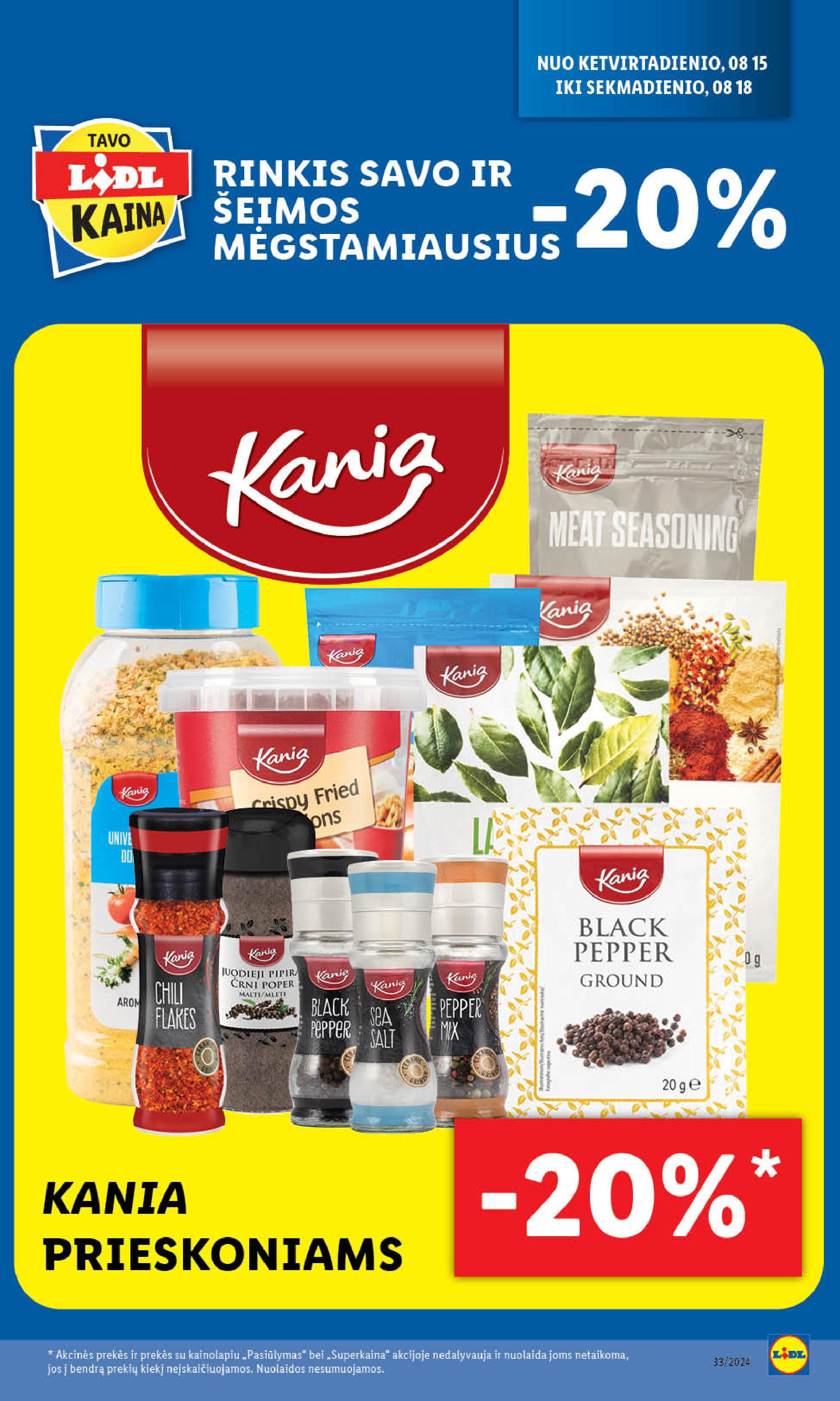 Naujausias LIDL kaininis katalogas 2024.08.12 - 2024.08.18