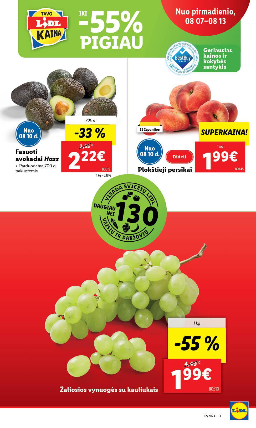 Naujausias LIDL kaininis katalogas 2023.08.07 - 2023.08.13