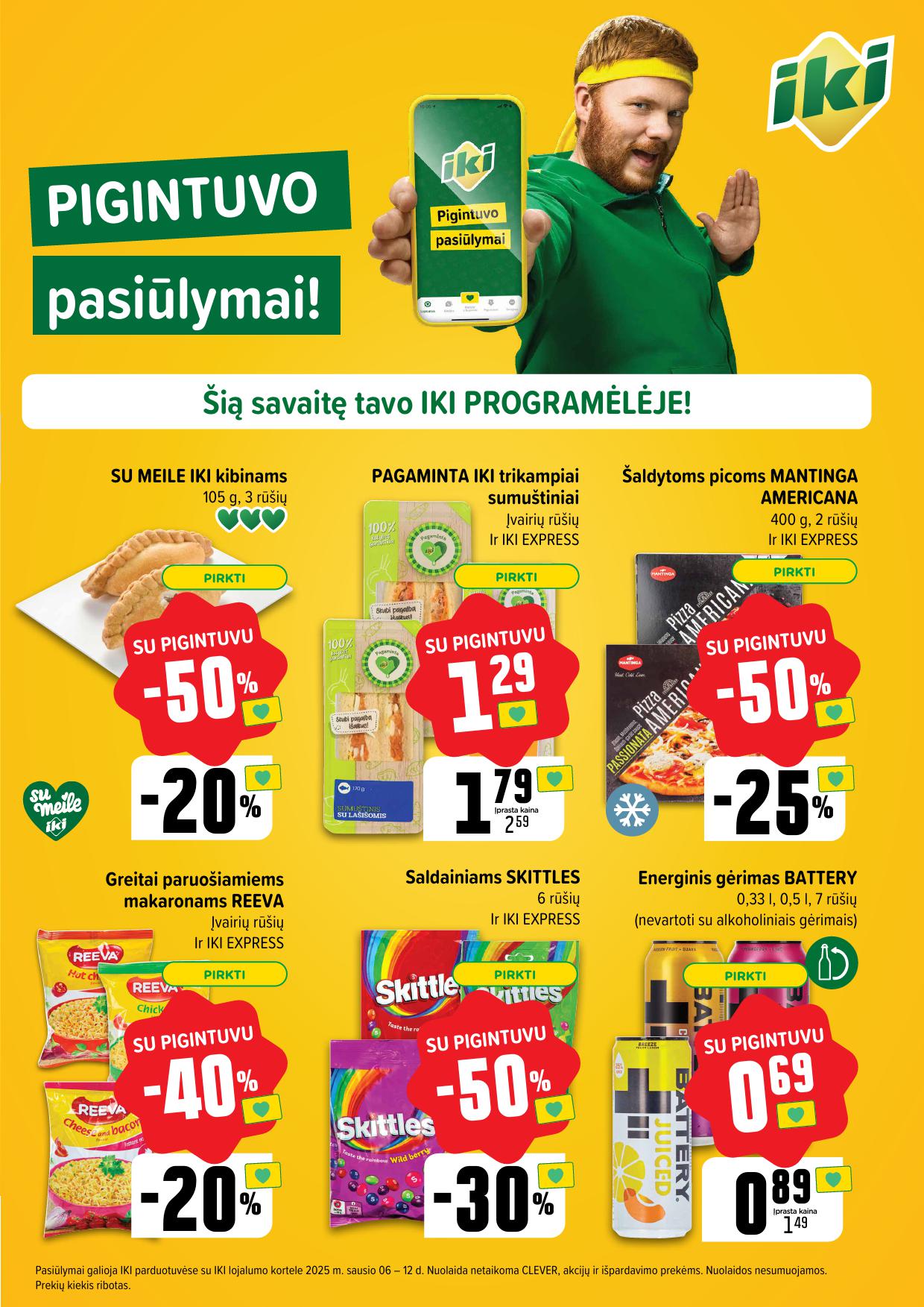 Naujausias IKI kaininis katalogas 2025.01.06 - 2025.01.12