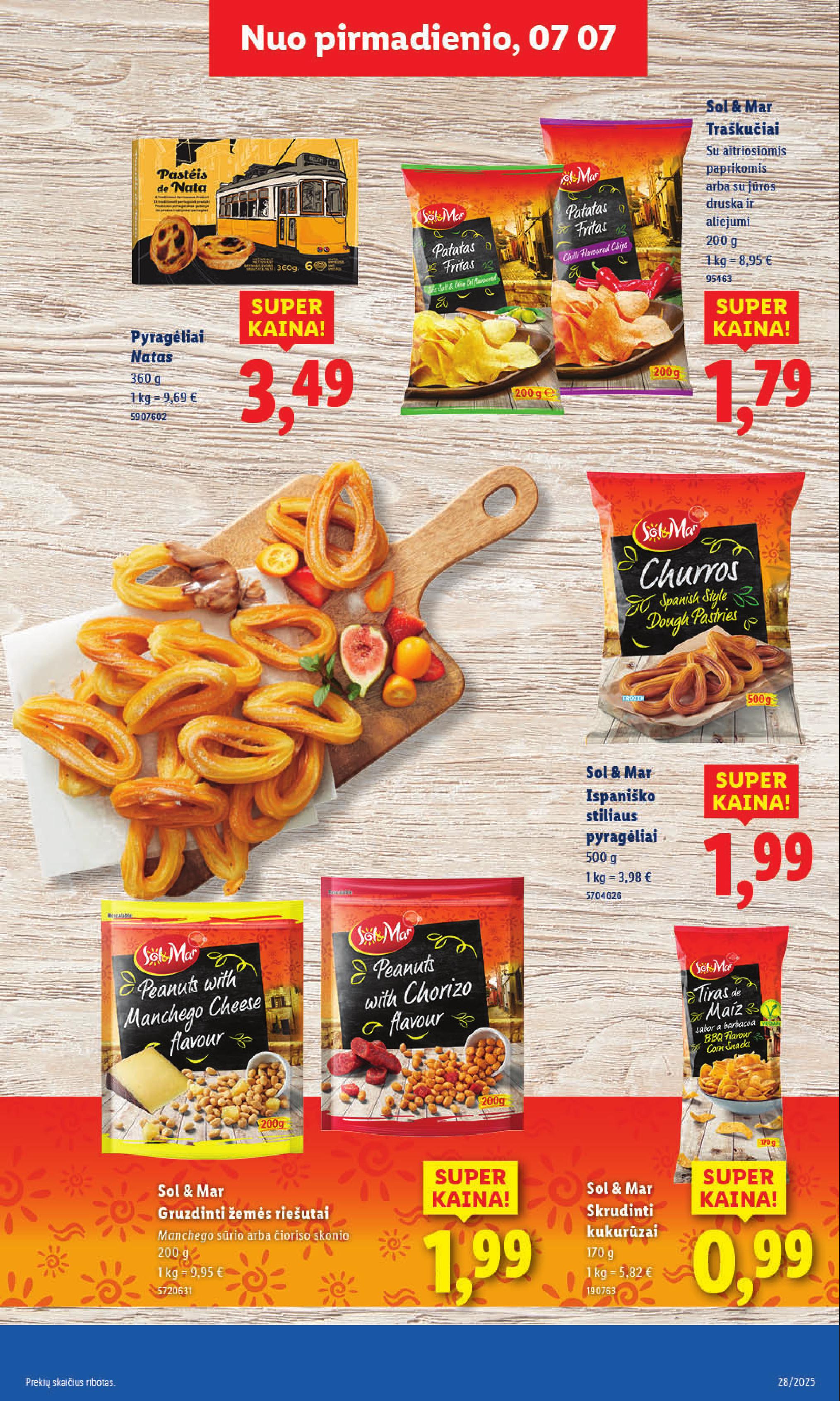 LIDL akcijų ir nuolaidų leidinys 2025.07.07 - 2025.07.13