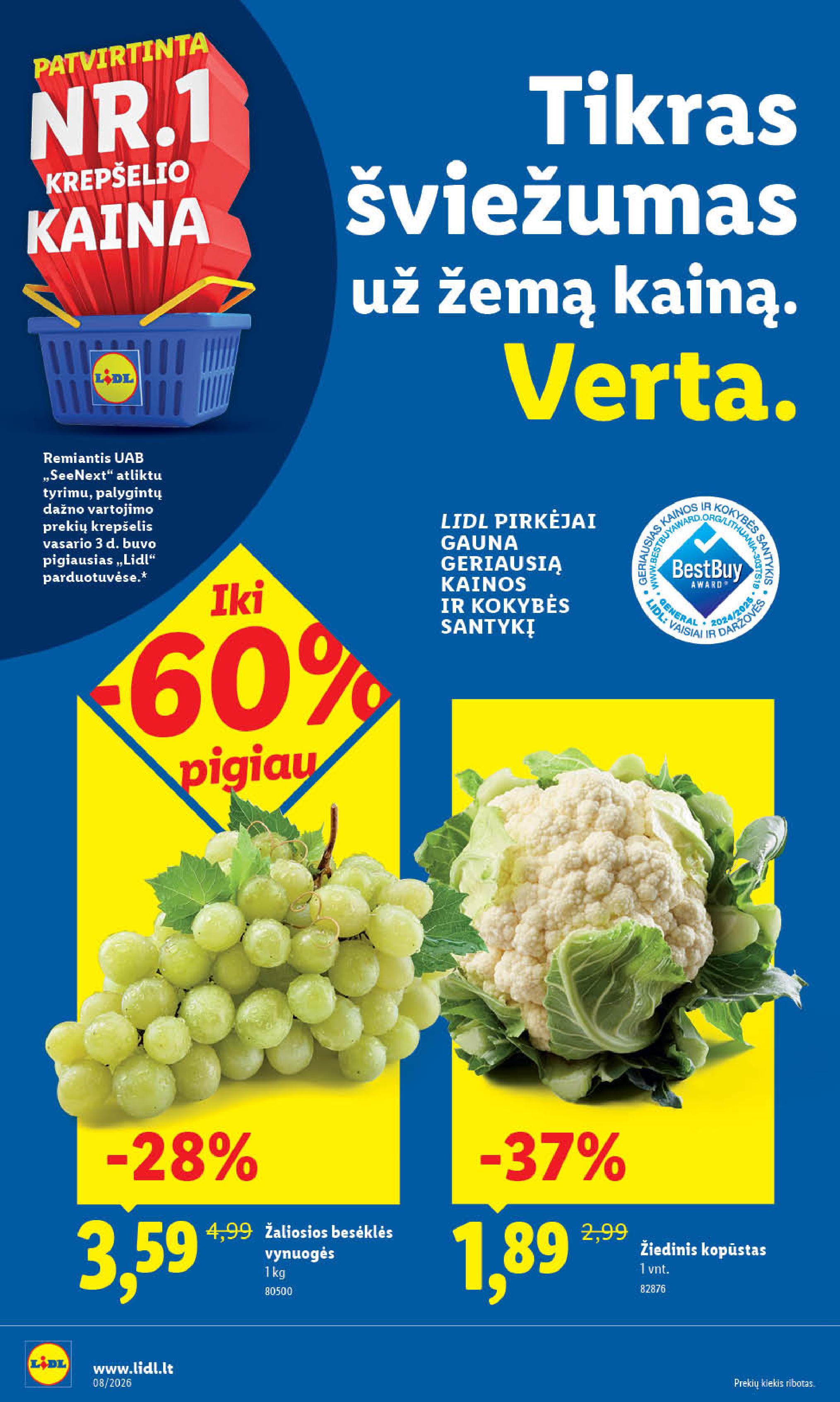 Naujausias LIDL kaininis katalogas 2026.02.16 - 2026.02.22