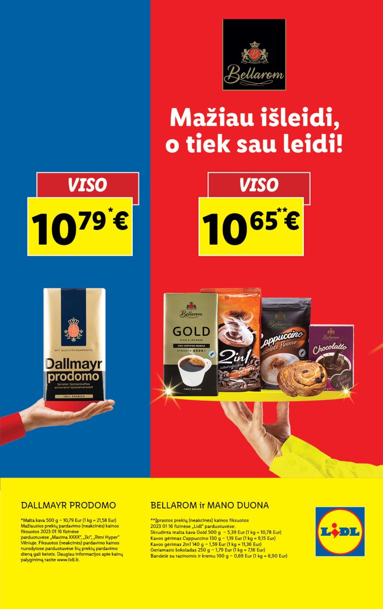 Naujausias LIDL kaininis katalogas 2023.01.23 - 2023.01.29