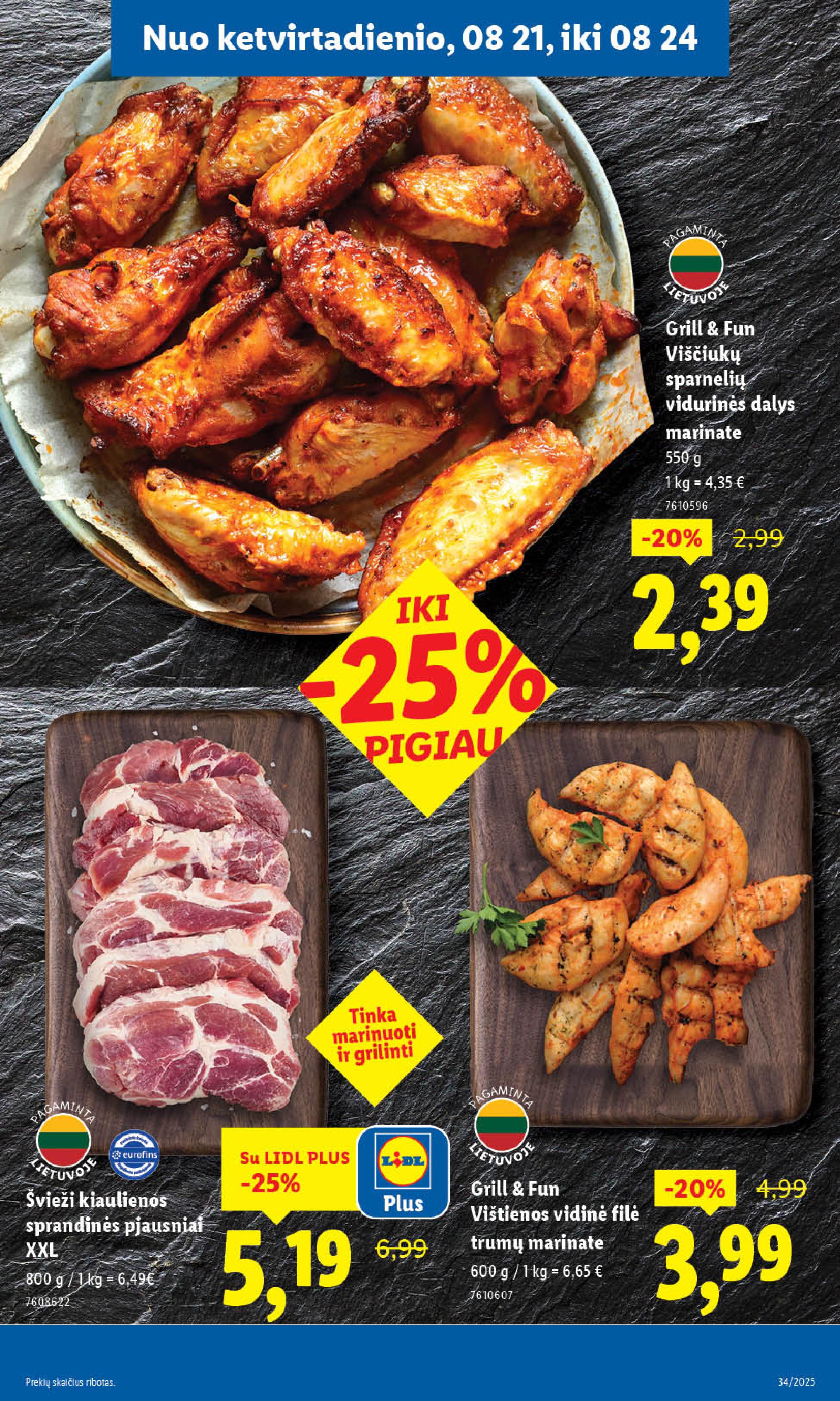 Naujausias LIDL kaininis katalogas 2025.08.18 - 2025.08.24