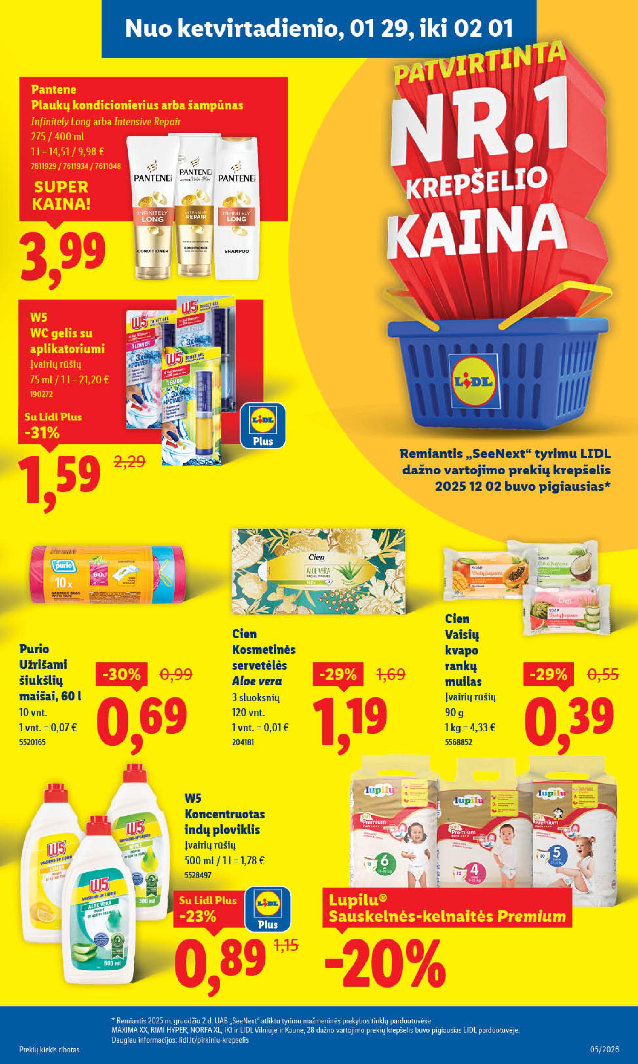 Naujausias LIDL kaininis katalogas 2026.01.26 - 2026.02.01