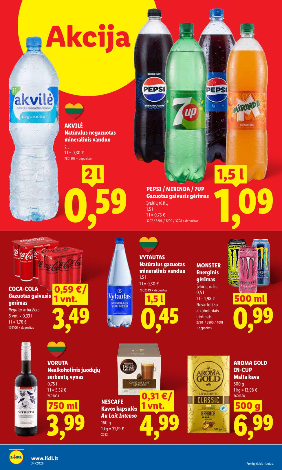 Naujausias LIDL kaininis katalogas 2026.08.17 - 2026.08.23