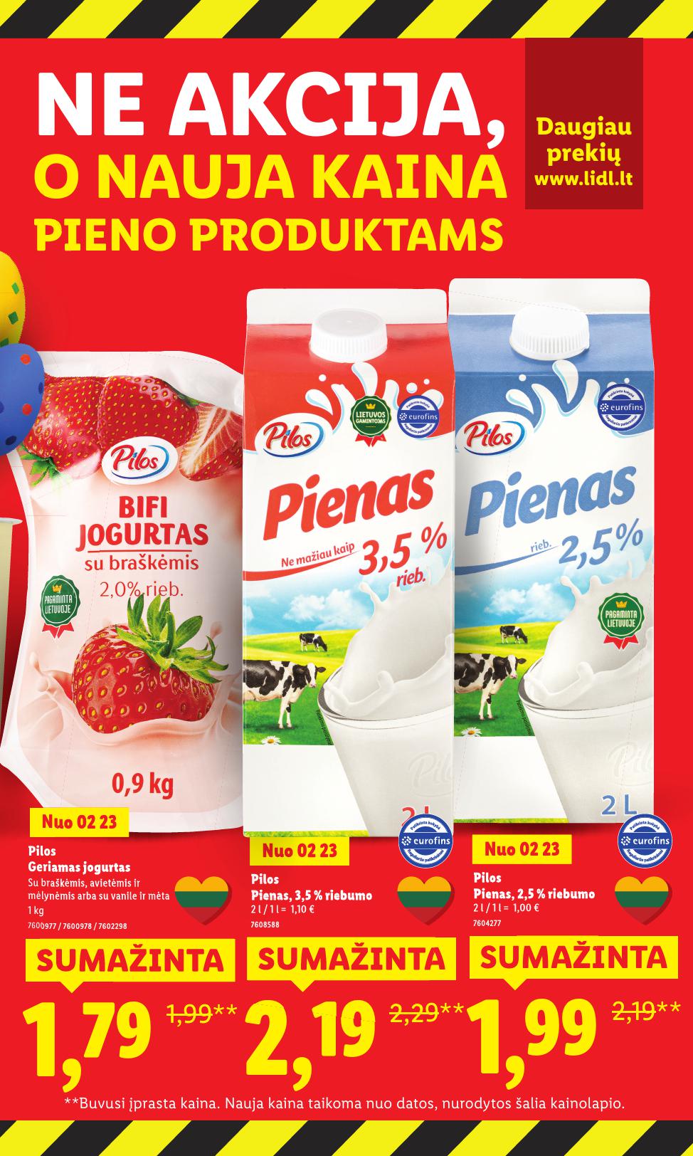 LIDL katalogas "Didysis kainų mažinimas"