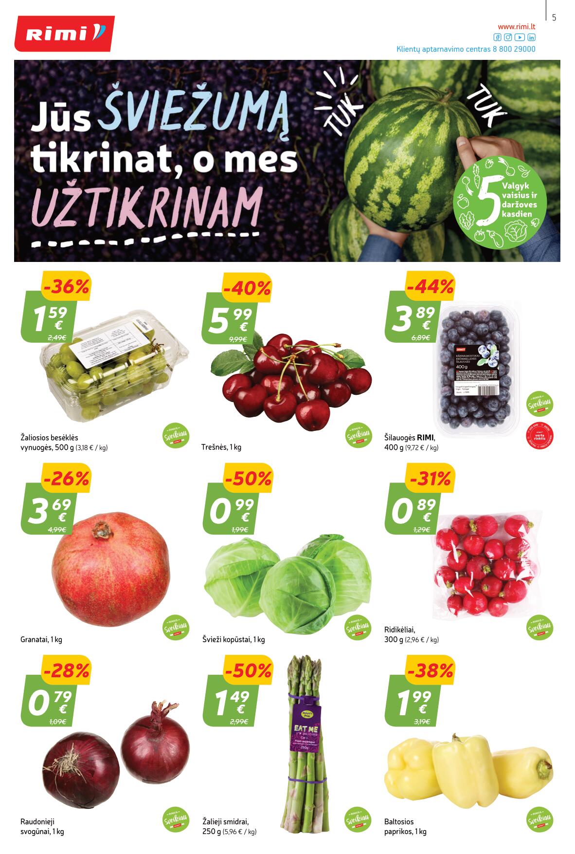 Naujausias RIMI kaininis katalogas 2023.05.30 - 2023.06.05