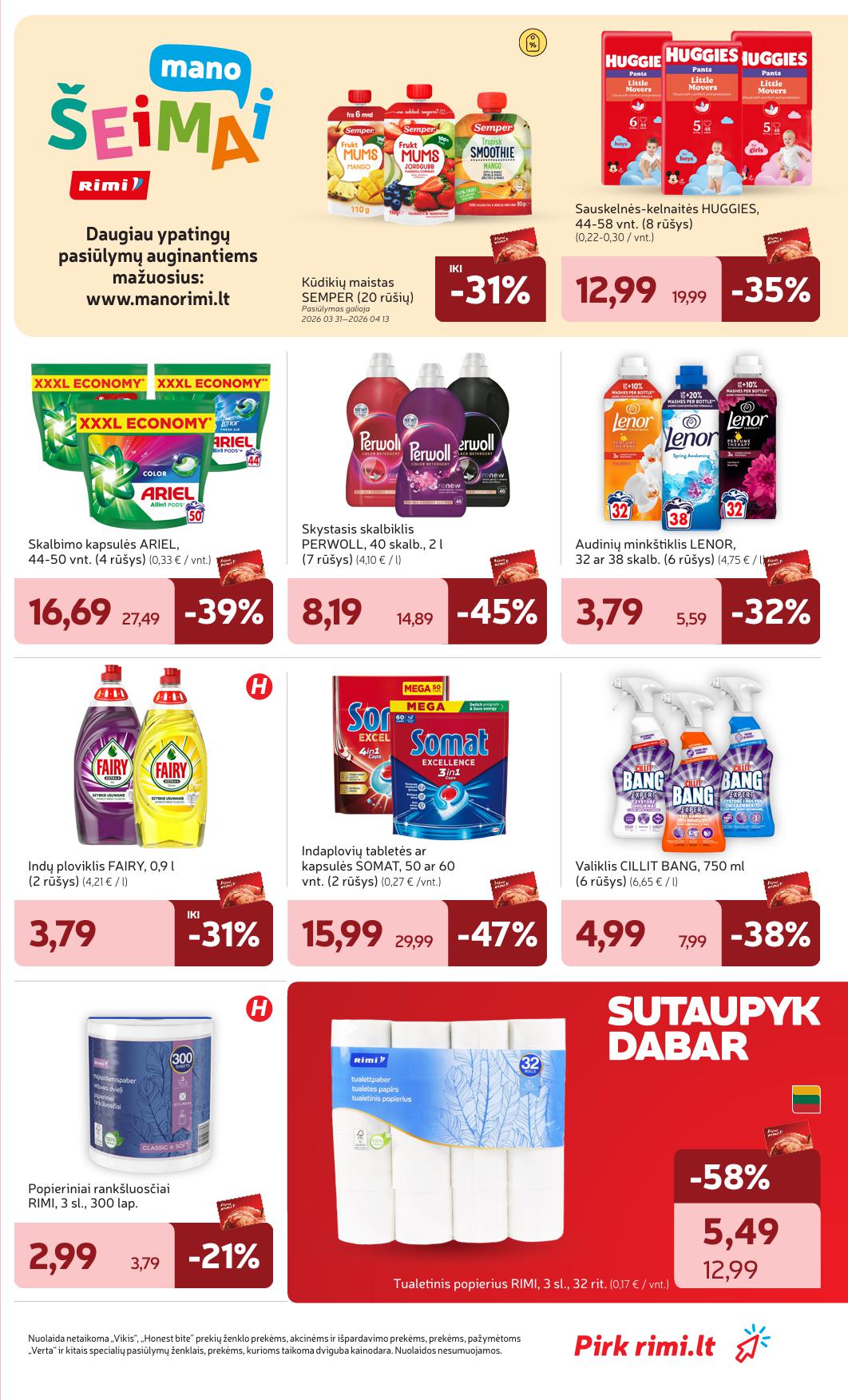 Naujausias RIMI kaininis katalogas 2026.04.07 - 2026.04.13