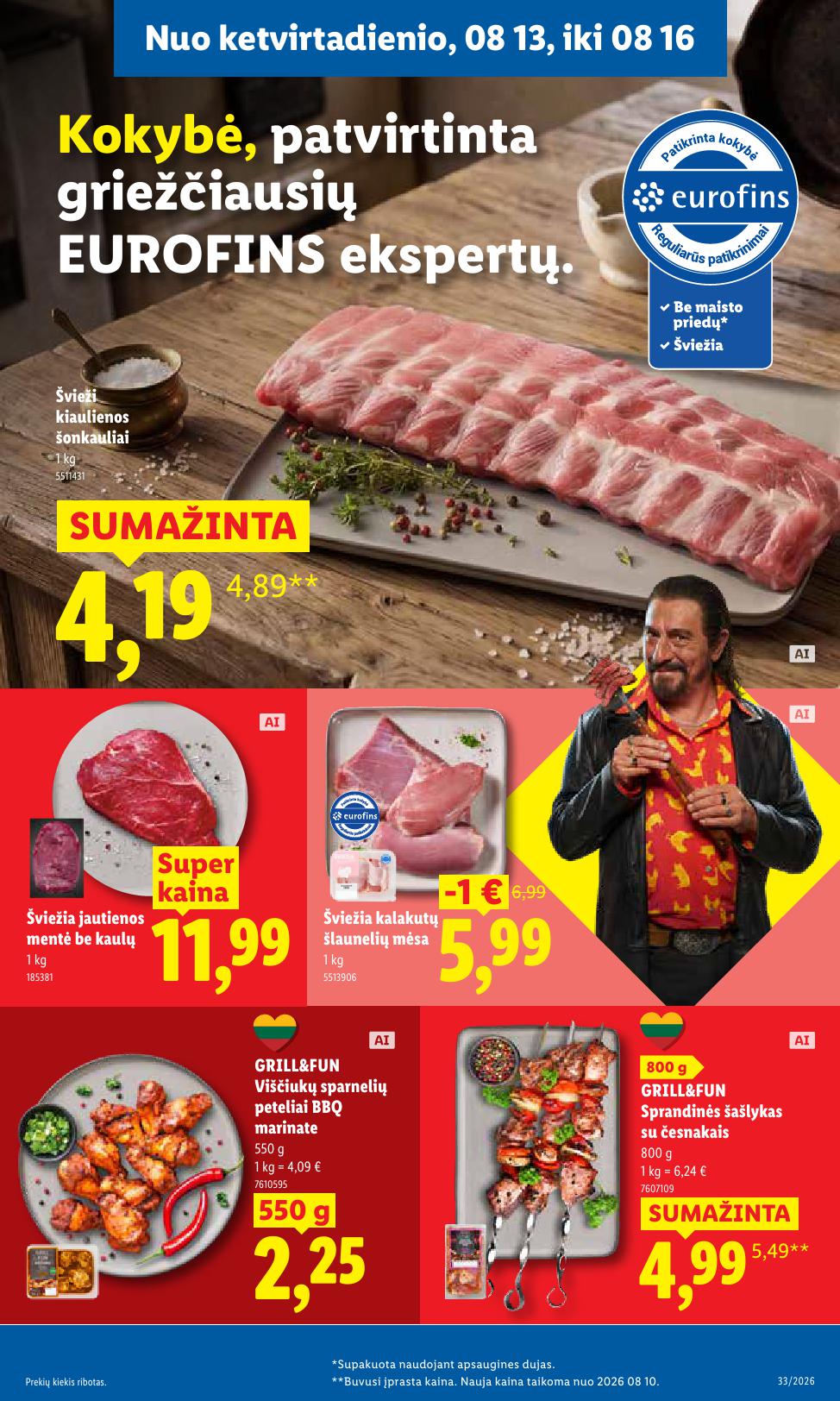 Naujausias LIDL kaininis katalogas 2026.08.10 - 2026.08.16