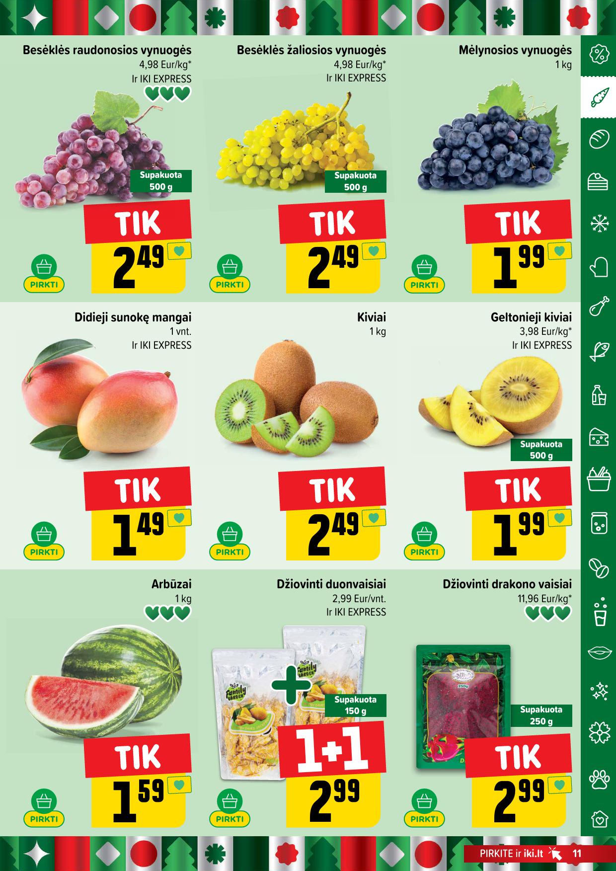 Naujausias IKI kaininis katalogas 2025.12.01 - 2025.12.07