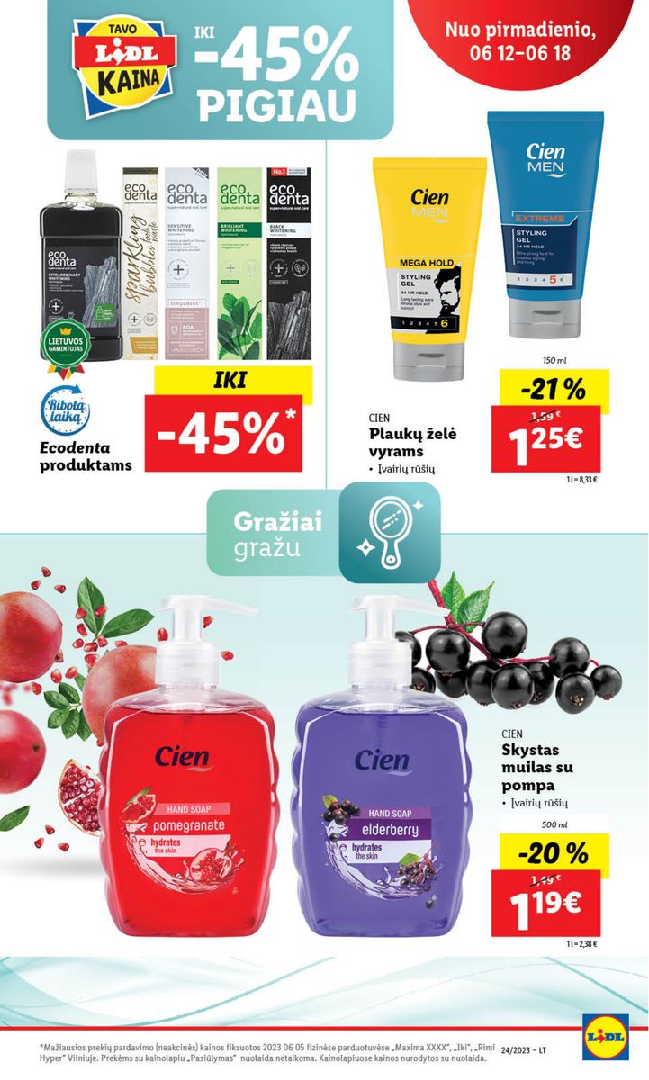 Naujausias LIDL kaininis katalogas 2023.06.12 - 2023.06.18