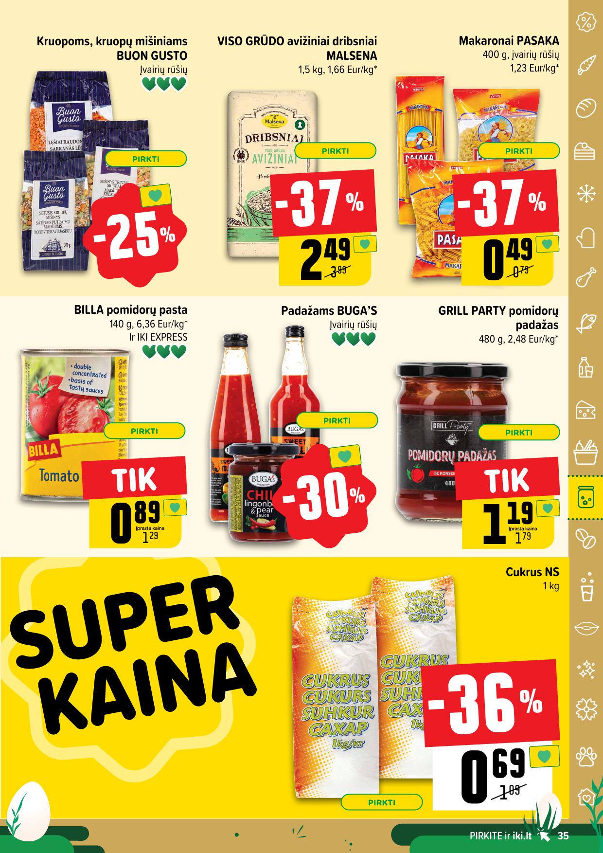 Naujausias IKI kaininis katalogas 2025.03.31 - 2025.04.06