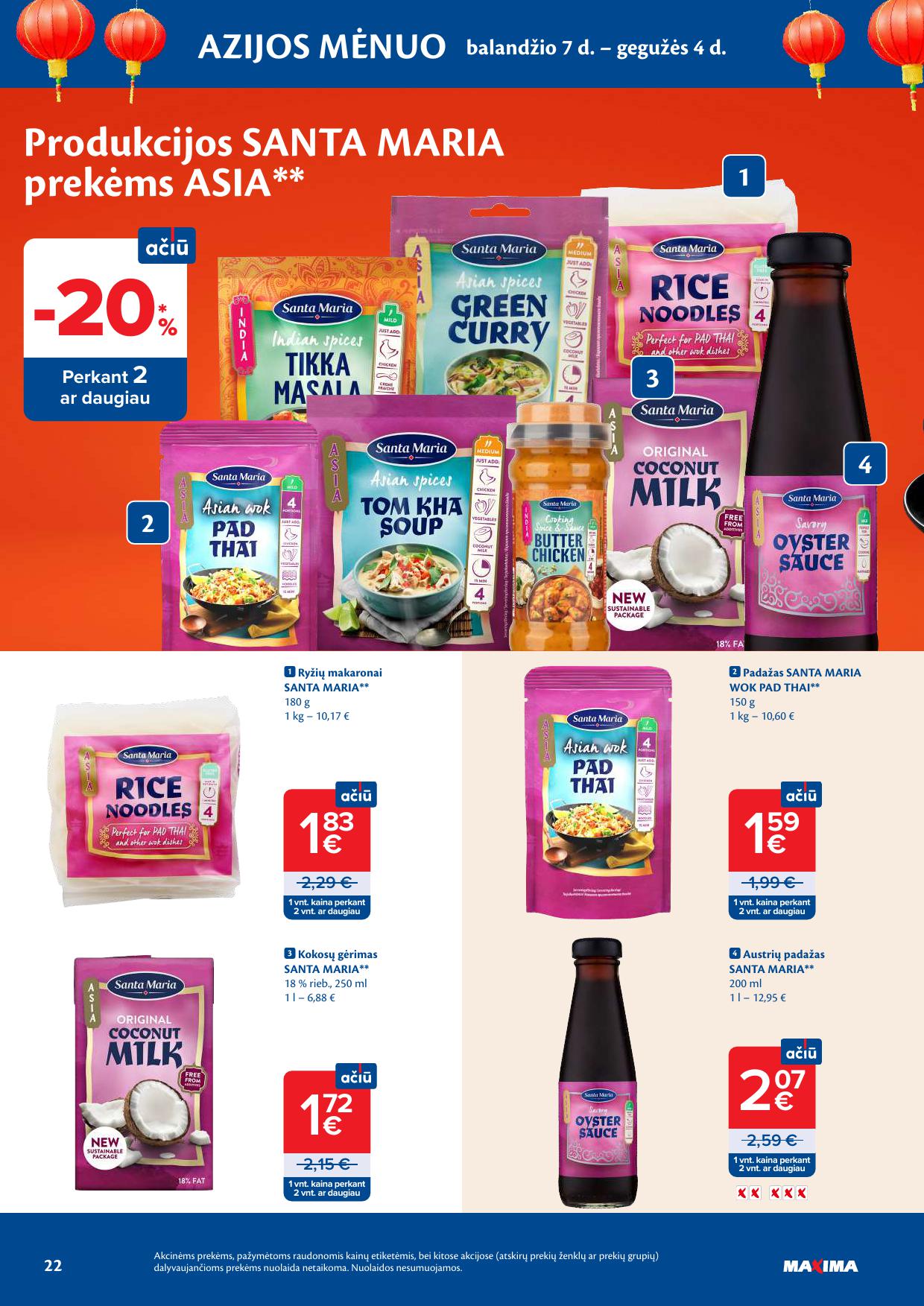 MAXIMA akcijų ir nuolaidų leidinys Nr.16 2026.04.14 - 2026.04.20