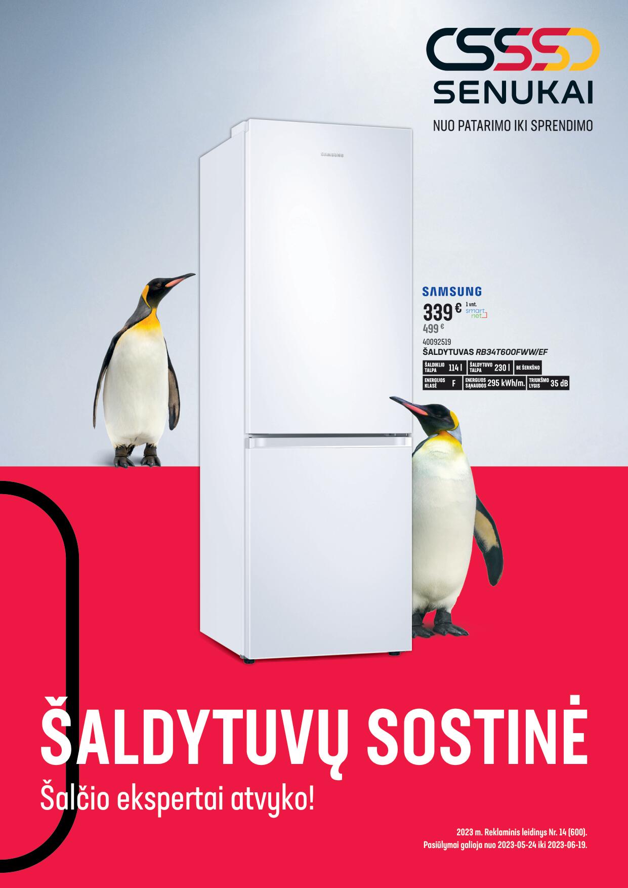 SENUKAI akciju leidinys "Šaldytuvų sostinė" 2023.05.24 - 2023.06.19