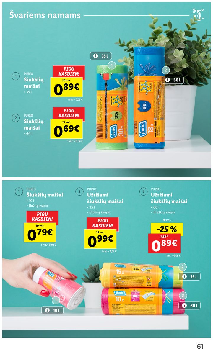 LIDL švaros prekių katalogas "Švaros festivalis" galioja nuo 2023.02.09