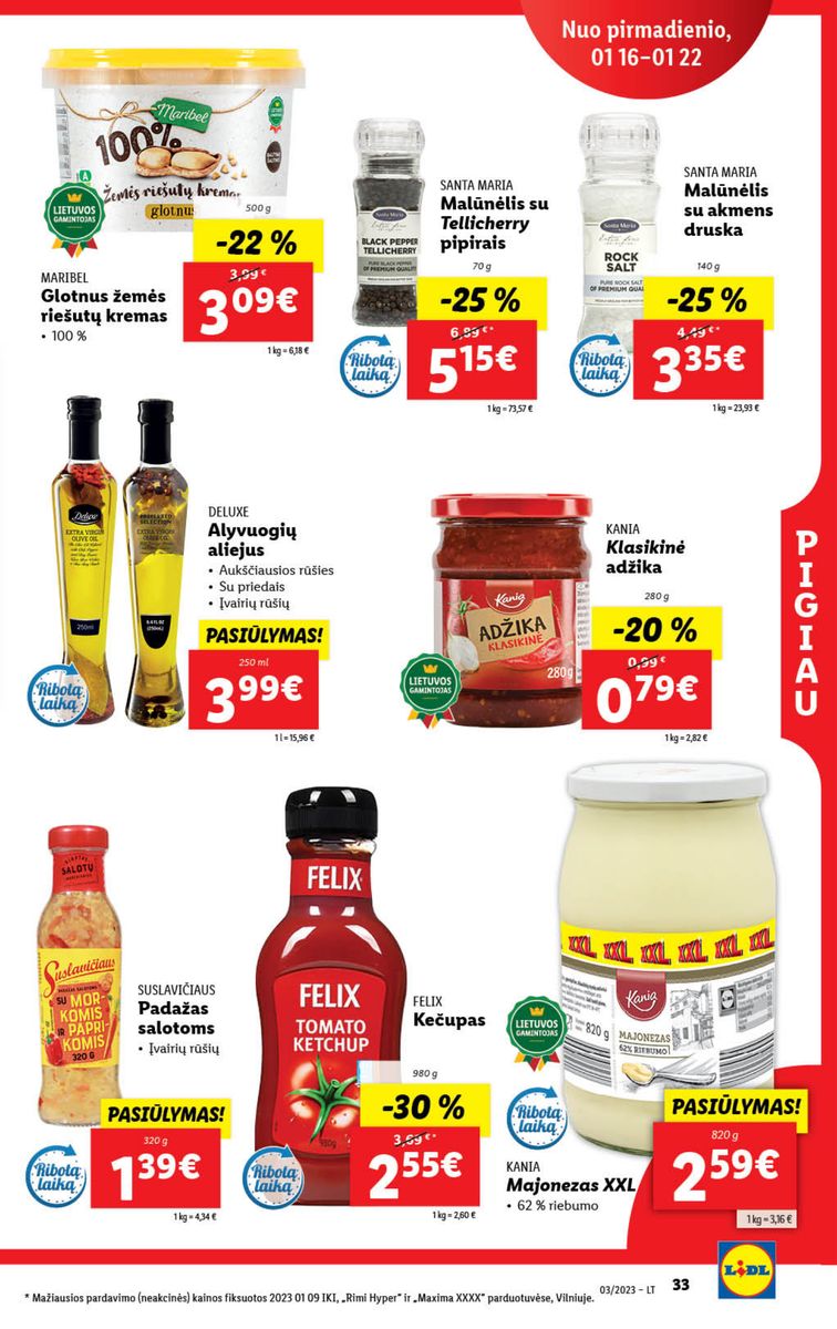 Naujausias LIDL kaininis katalogas 2023.01.16 - 2023.01.22