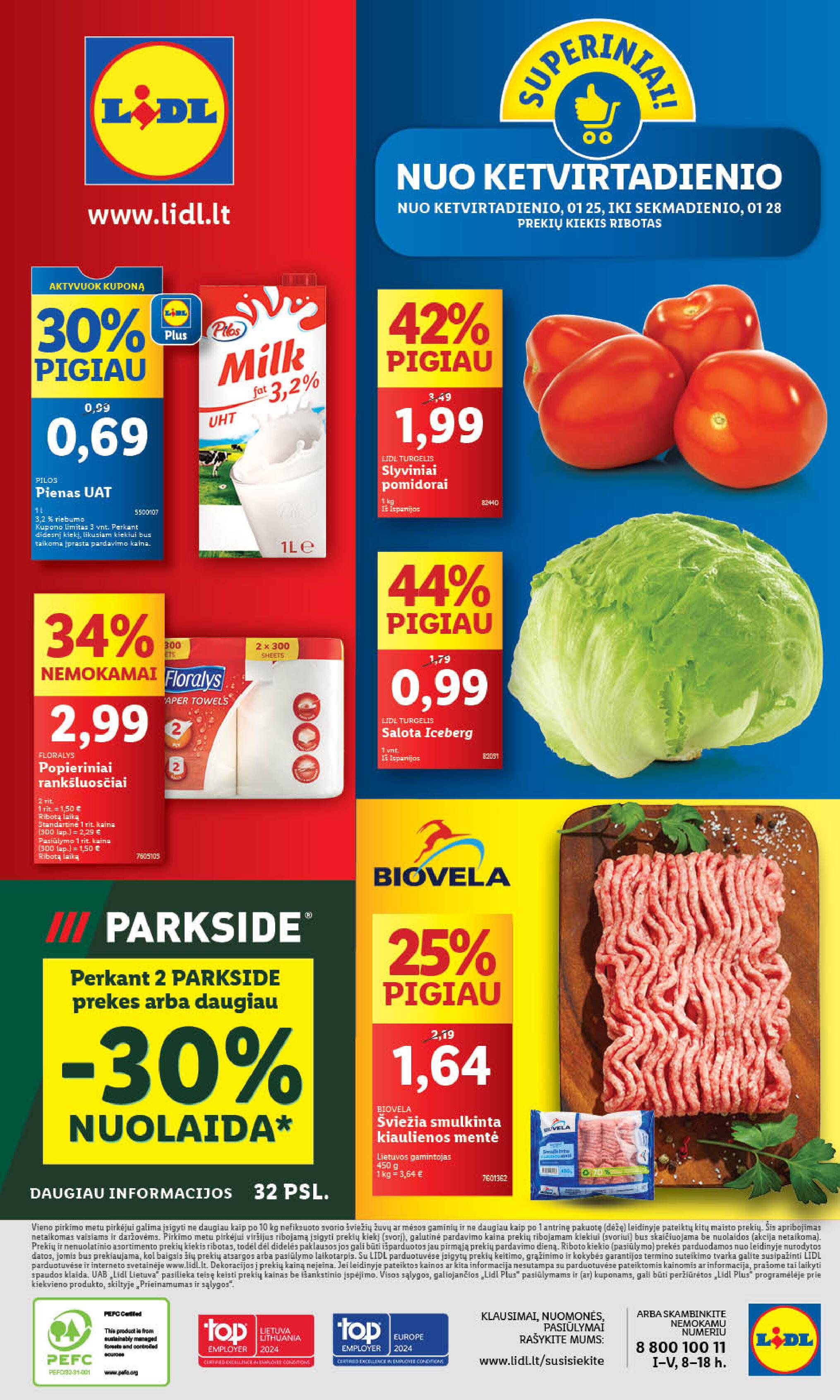 Naujausias LIDL kaininis katalogas 2024.01.22 - 2024.01.28