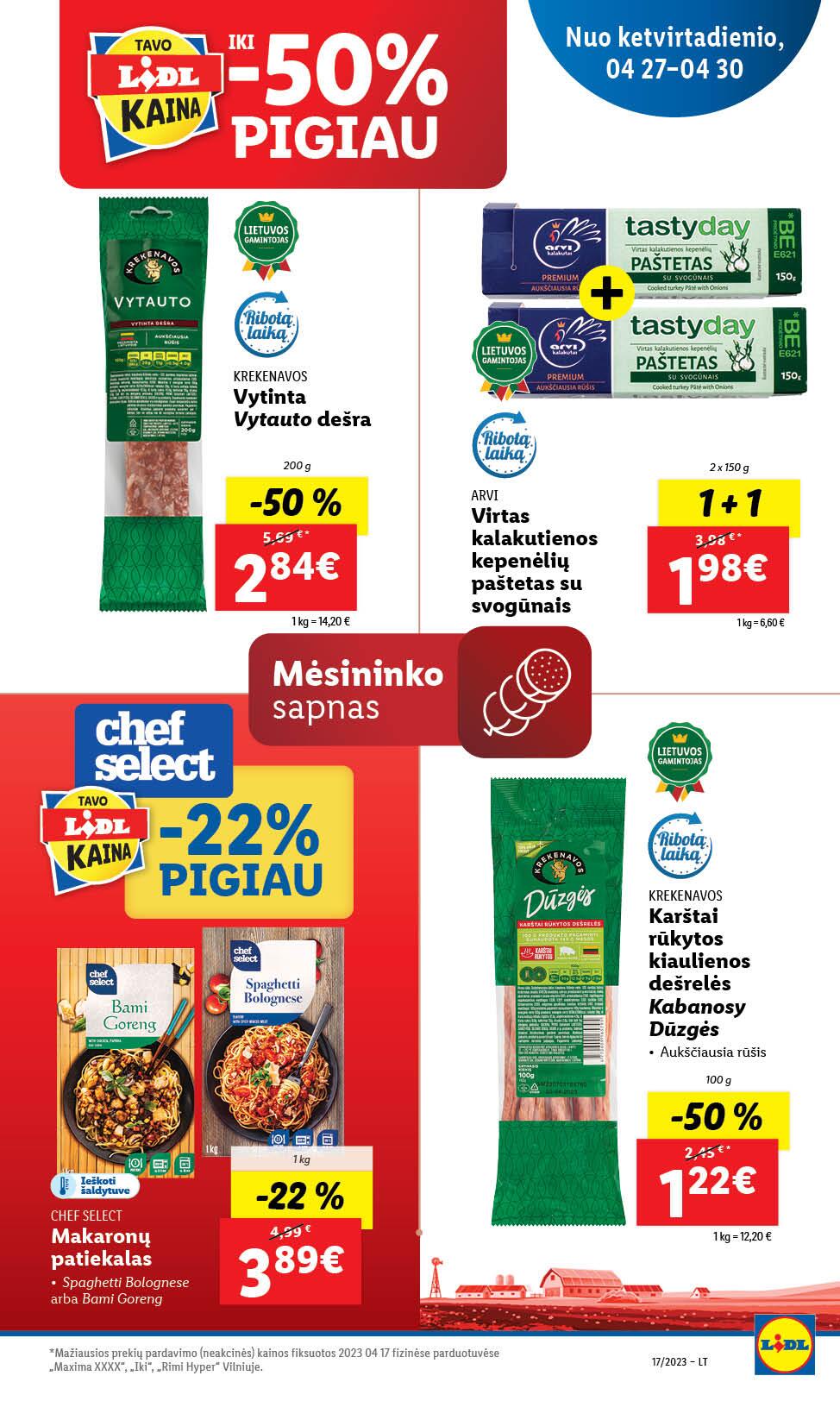 Naujausias LIDL kaininis katalogas 2023.04.24 - 2023.04.30