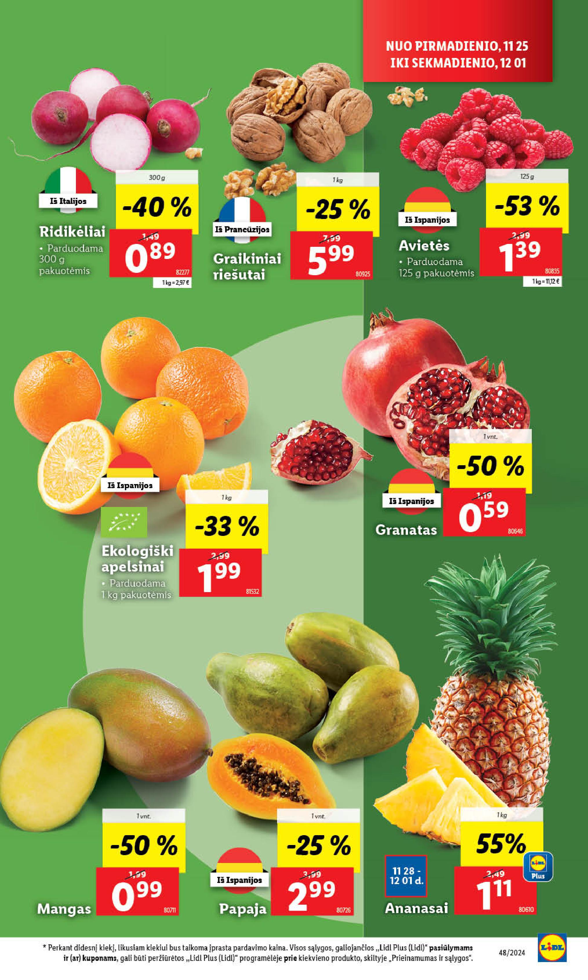 Naujausias LIDL kaininis katalogas 2024.11.25 - 2024.12.01