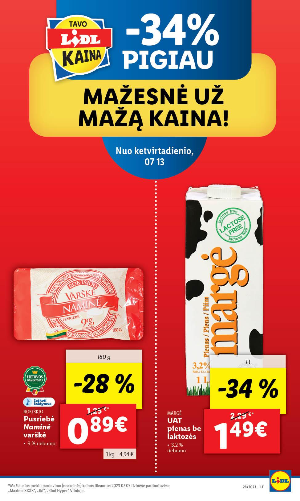 Naujausias LIDL kaininis katalogas 2023.07.10 - 2023.07.16