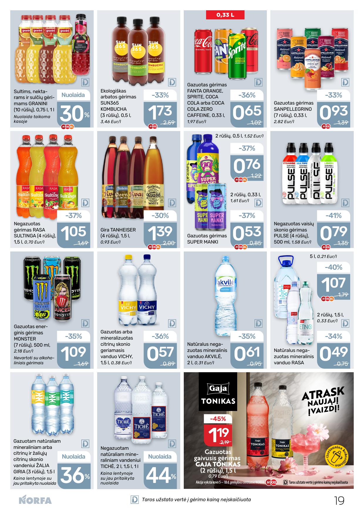 Naujausias NORFA kaininis katalogas 2026.03.05 - 2026.03.18