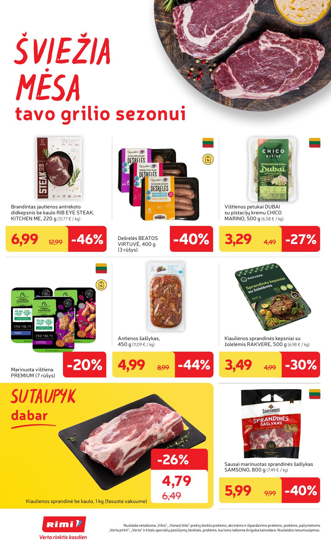 Naujausias RIMI kaininis katalogas 2025.08.19 - 2025.08.25