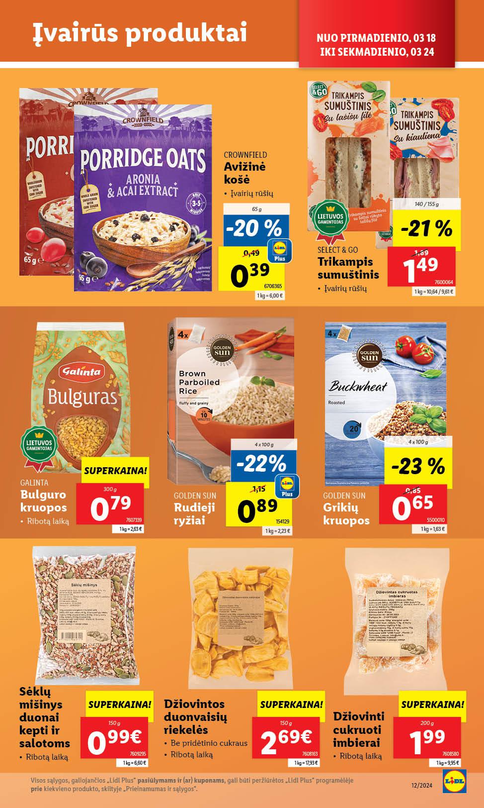 Naujausias LIDL kaininis katalogas 2024.03.18 - 2024.03.24