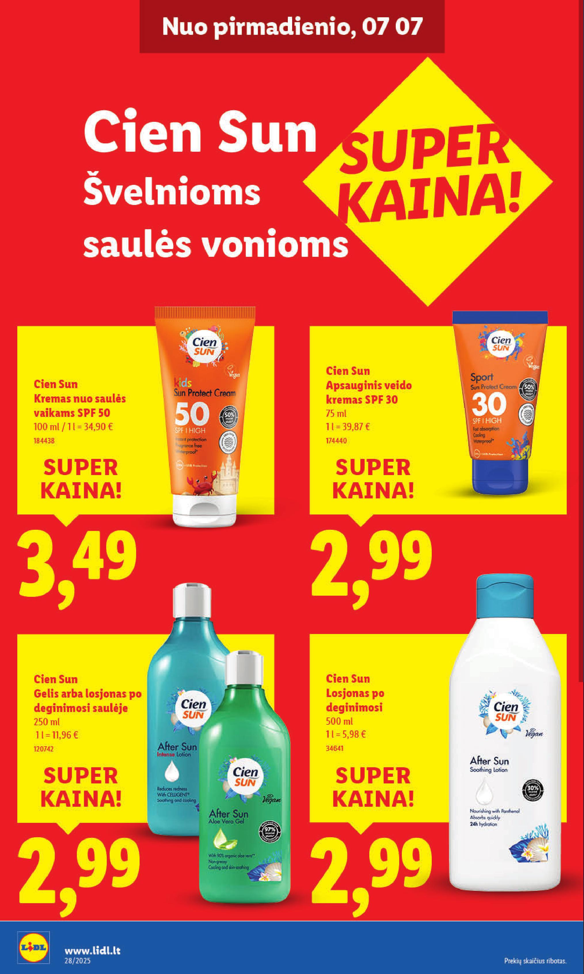 Naujausias LIDL kaininis katalogas 2025.07.07 - 2025.07.13