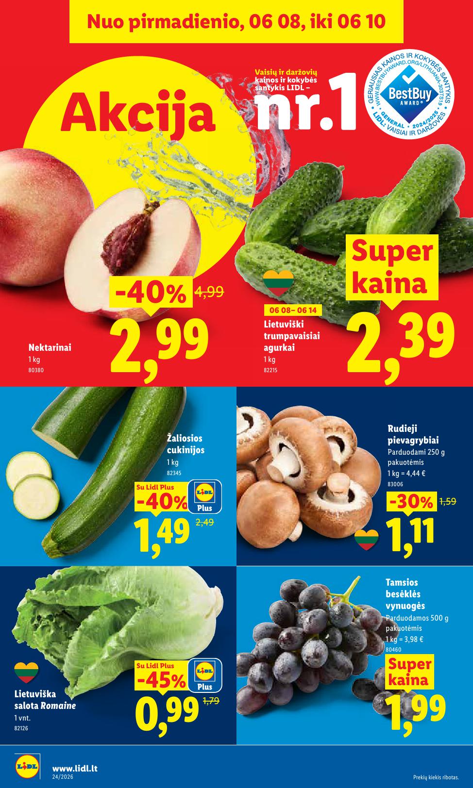 Naujausias LIDL kaininis katalogas 2026.06.08 - 2026.06.14